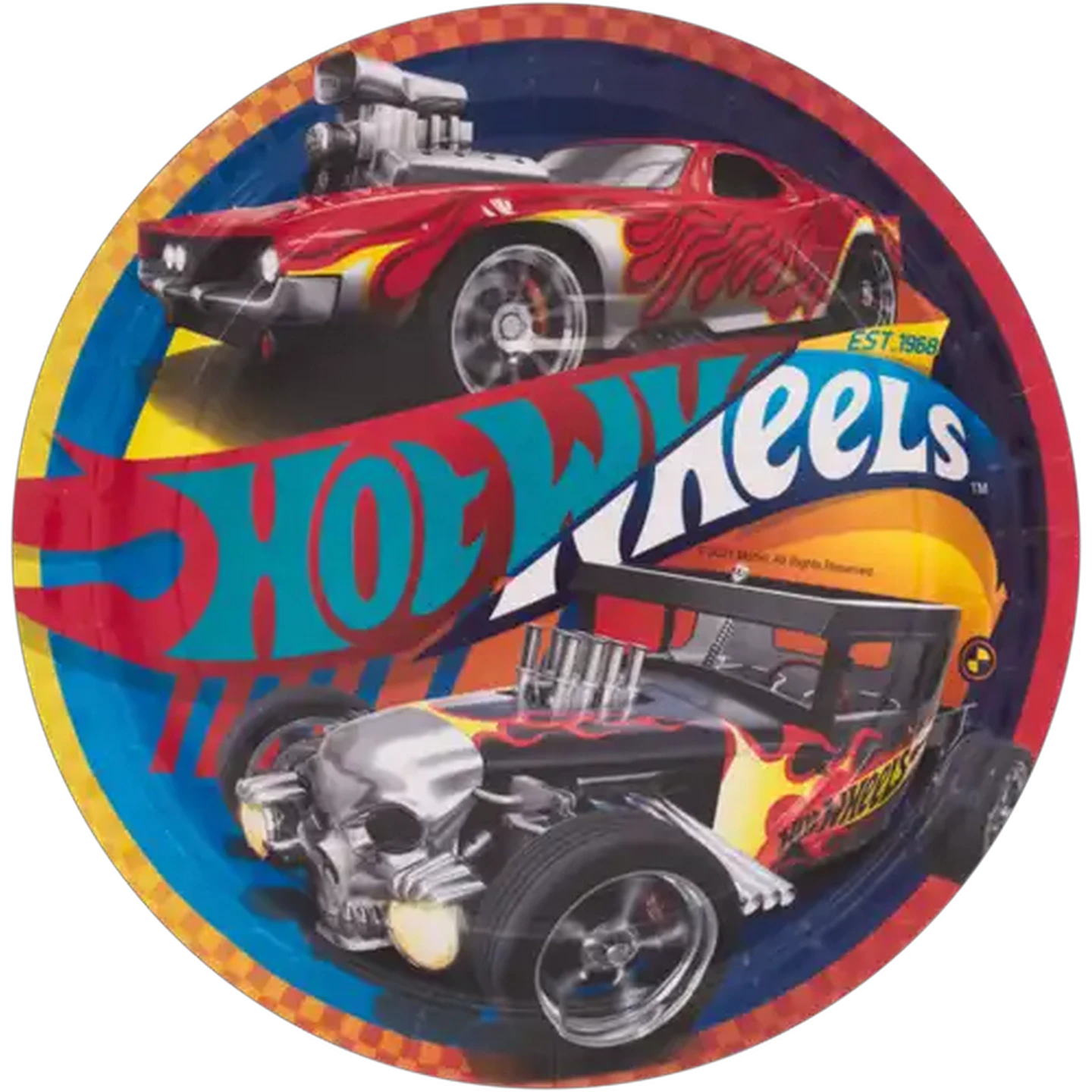 Image of Hot Wheels Paper Plates 8 Pack