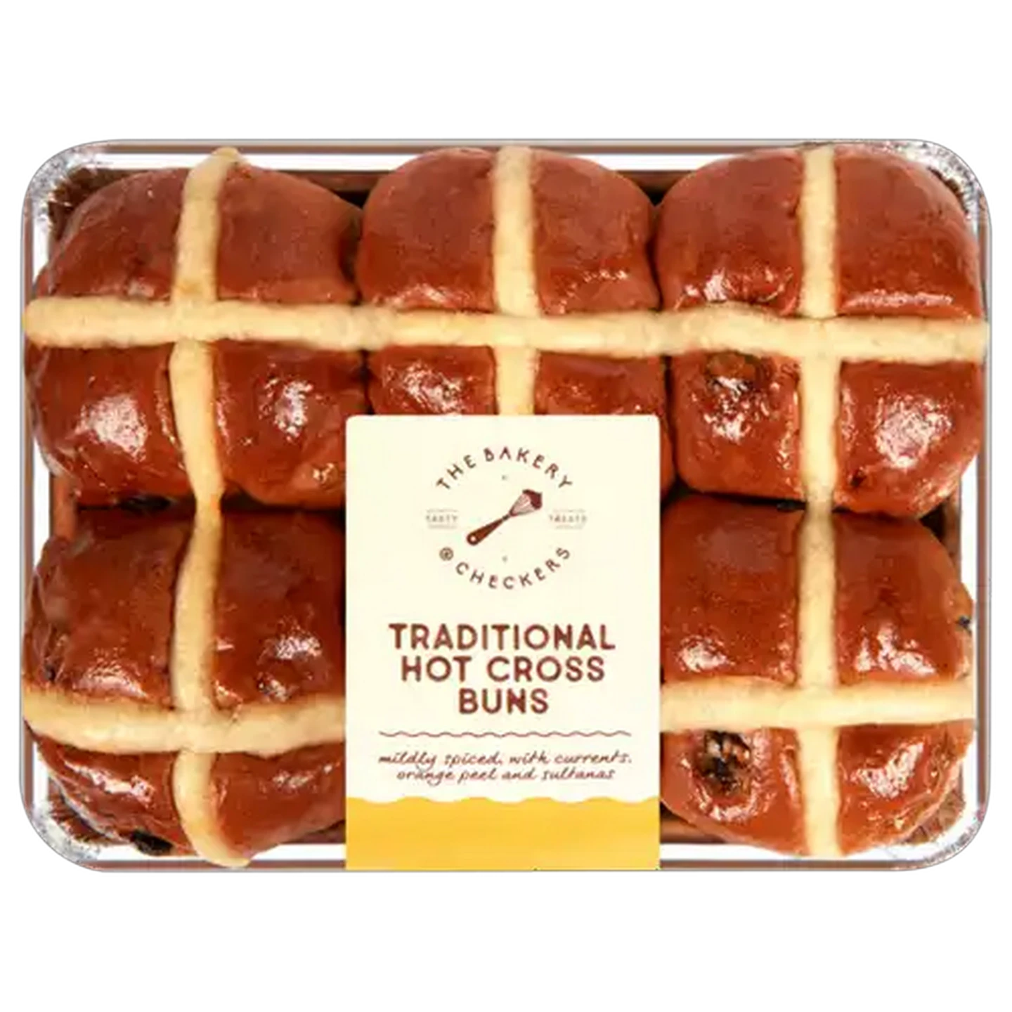 Image of The Bakery Traditional Hot Cross Buns 6 Pack