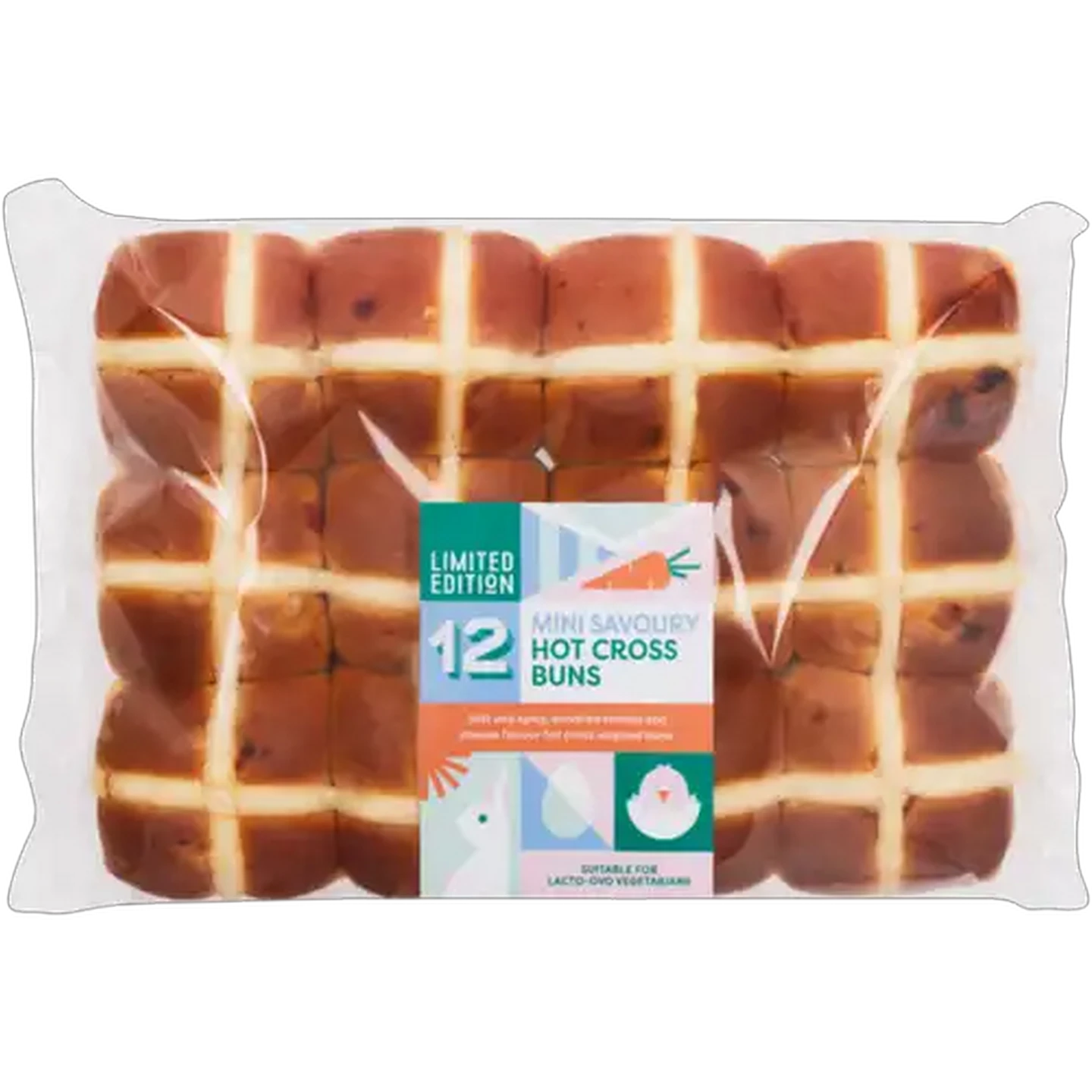 Image of Limited Edition Mini Hot Cross Buns 12 Pack