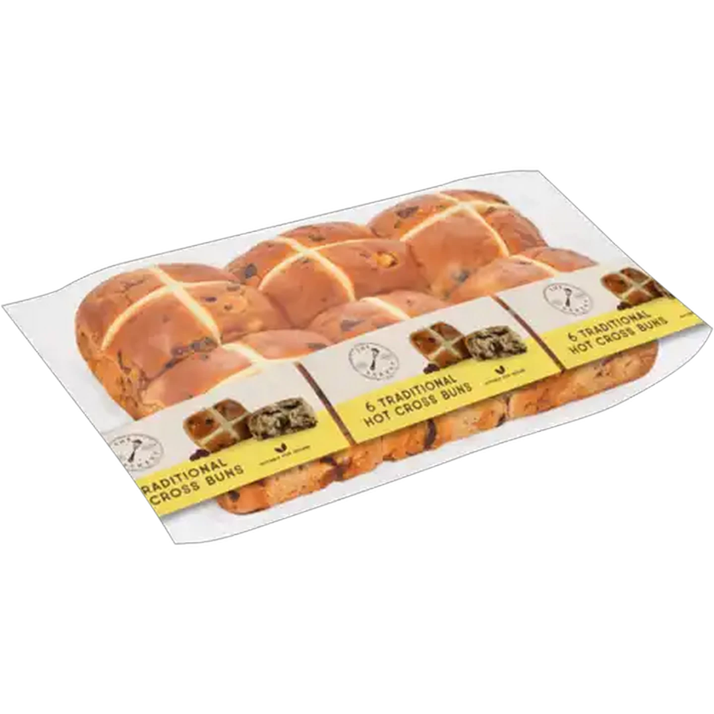 Image of The Bakery Traditional Hot Cross Buns 6 Pack