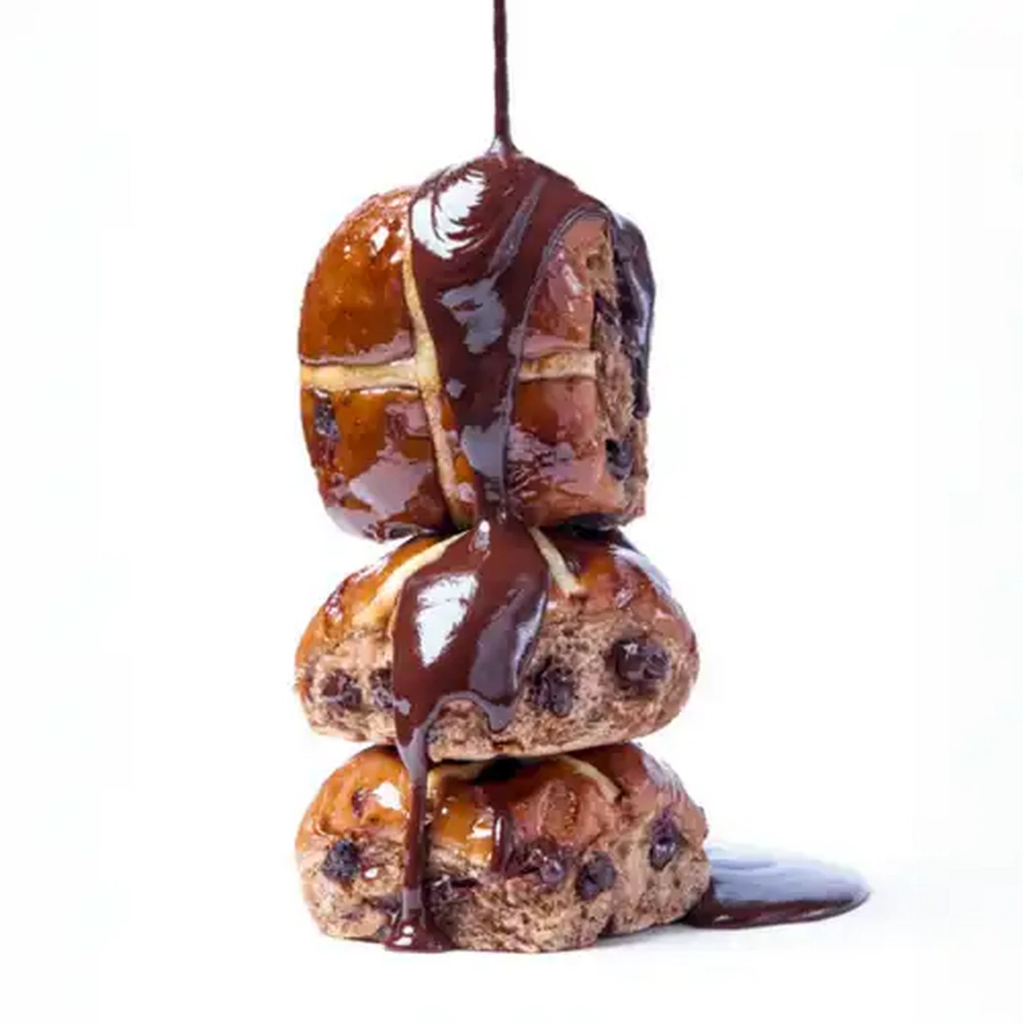 Image of Forage And Feast Limited Edition Triple Chocolate Hot Cross Buns 4 Pack