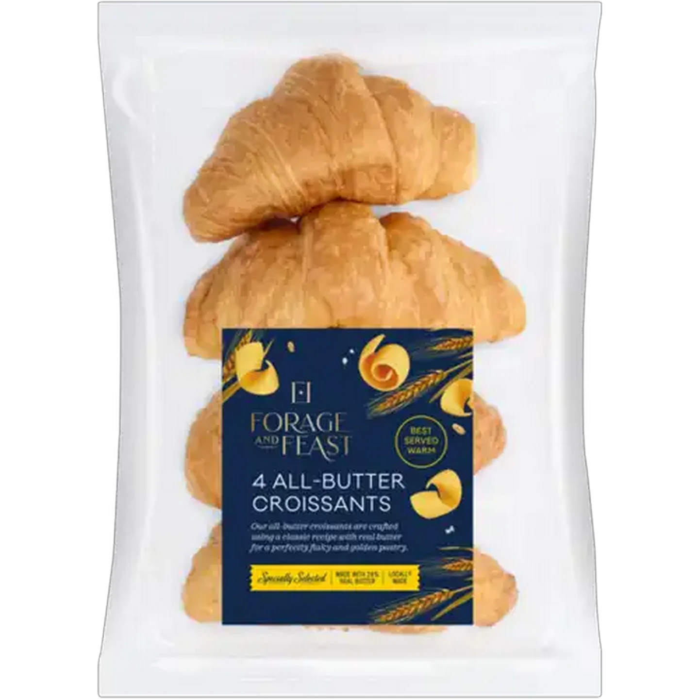 Image of Forage And Feast All-Butter Croissants 4 Pack