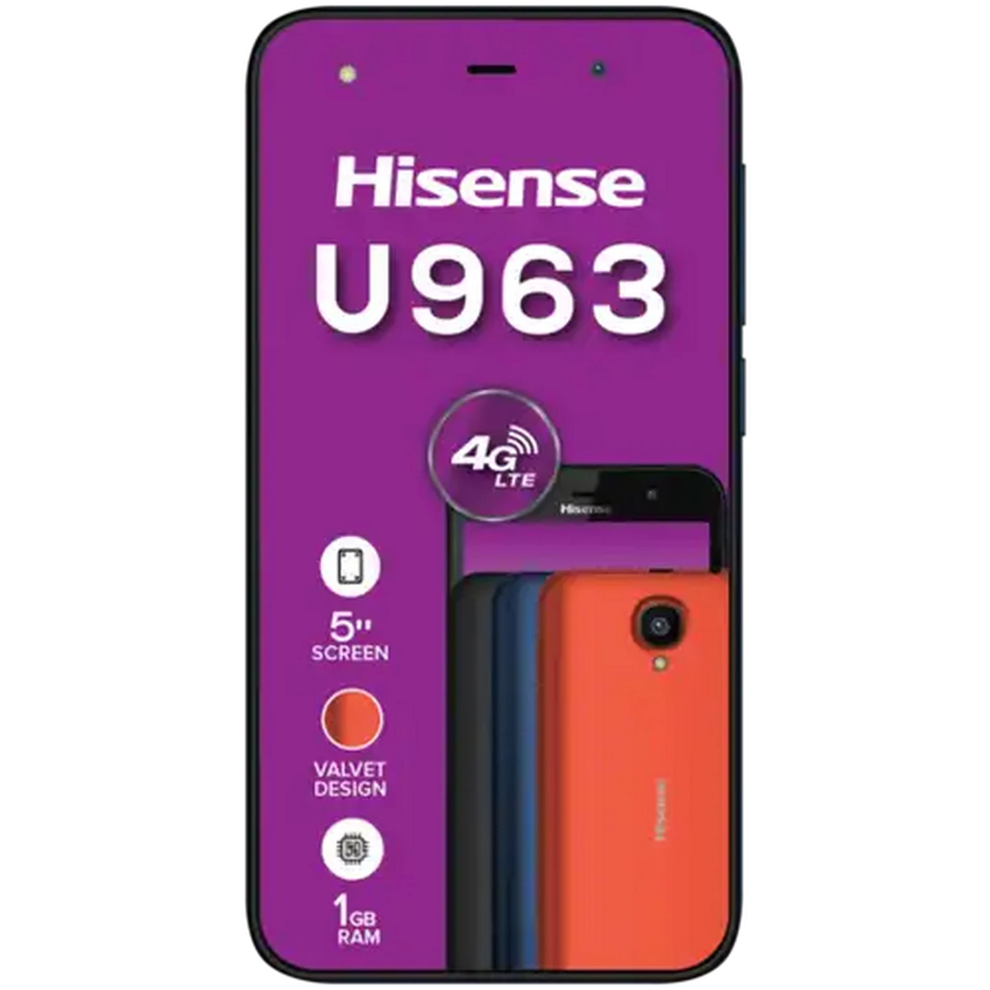 Image of Hisense Blue U963 Dual SIM Smartphone Cellphone 8GB