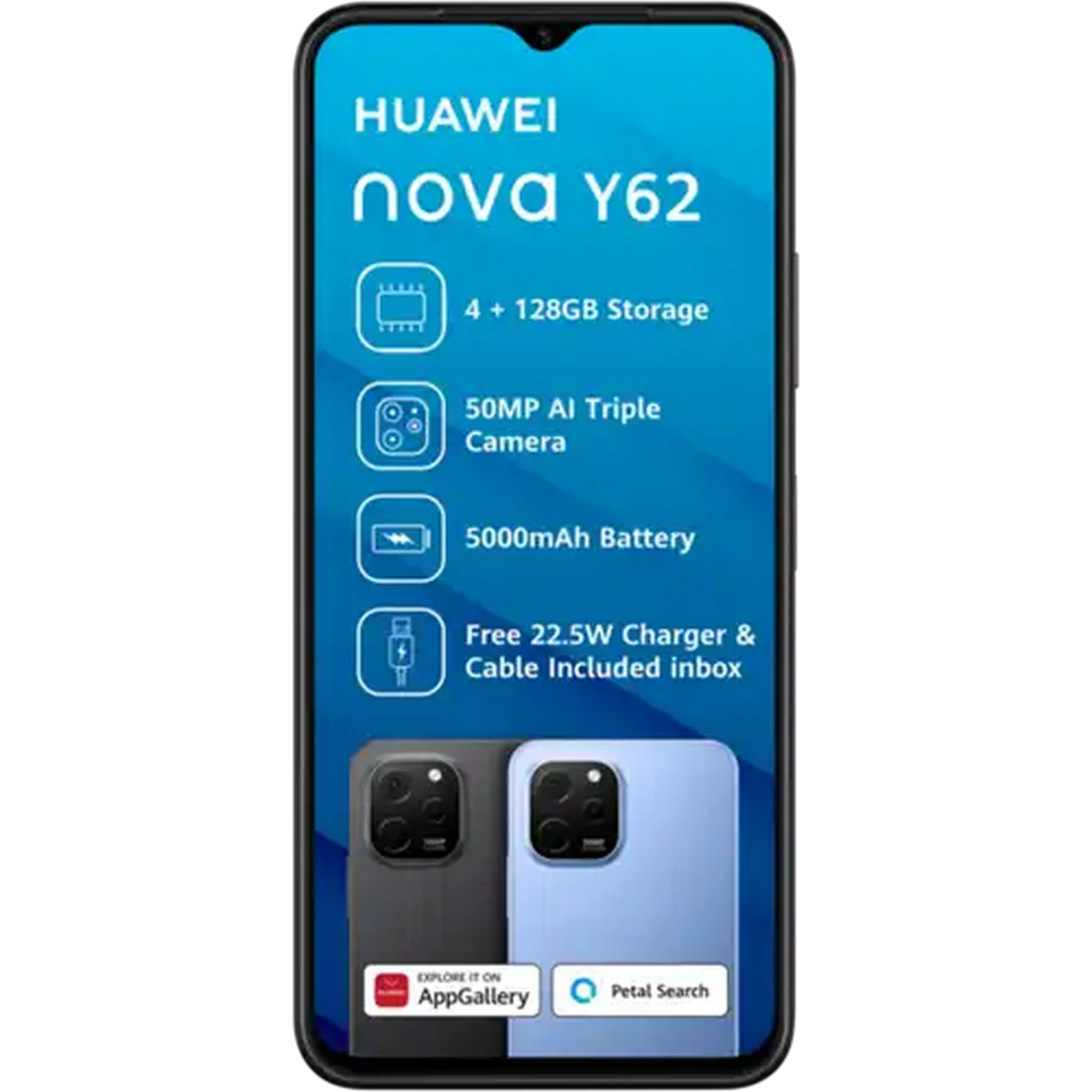 Image of Huawei Black Nova Y62 Dual Sim Smartphone Cellphone