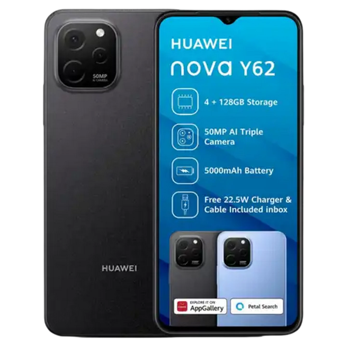 Image of Huawei Black Nova Y62 Dual Sim Smartphone Cellphone