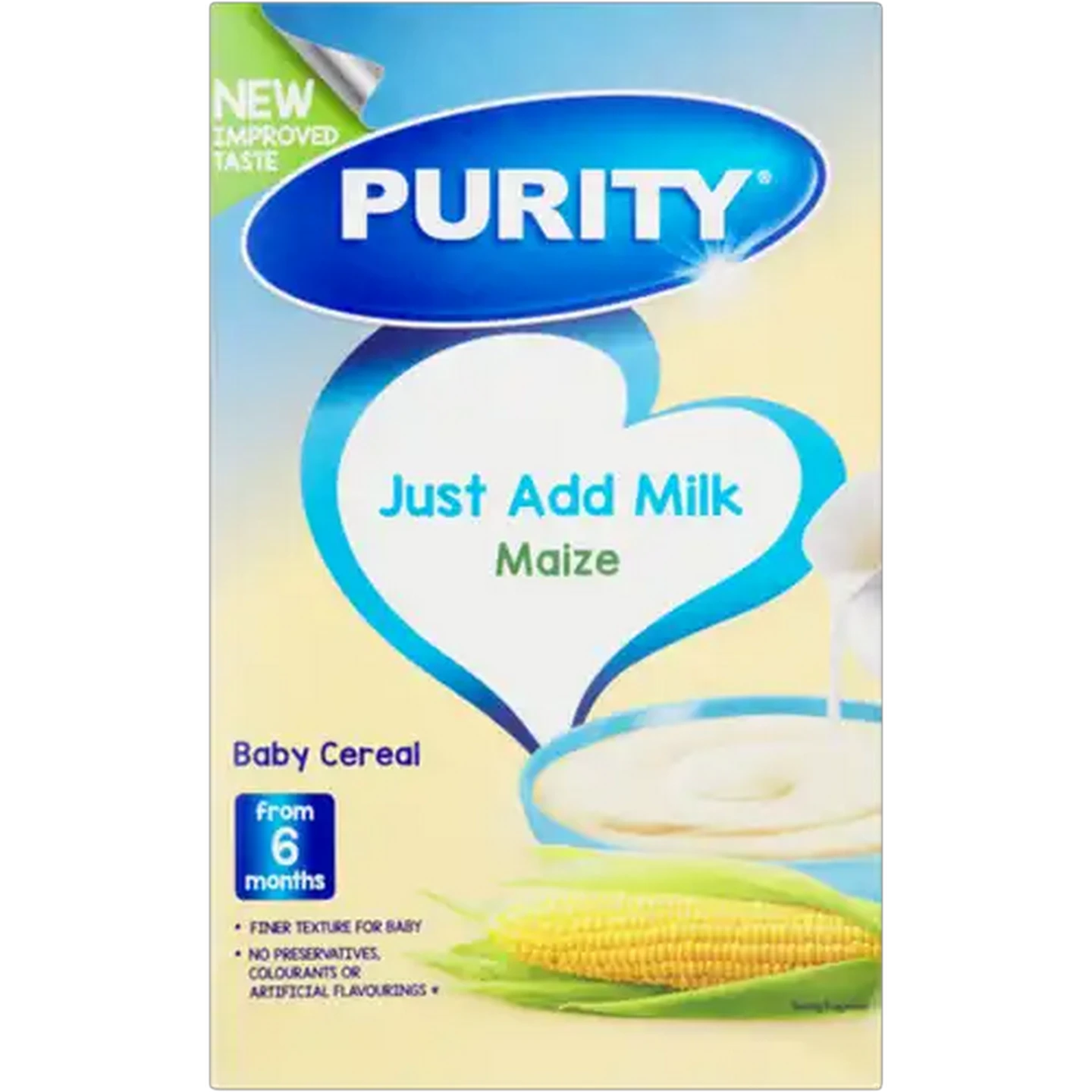 Image of PURITY From 6 Months Maize Baby Cereal 450g