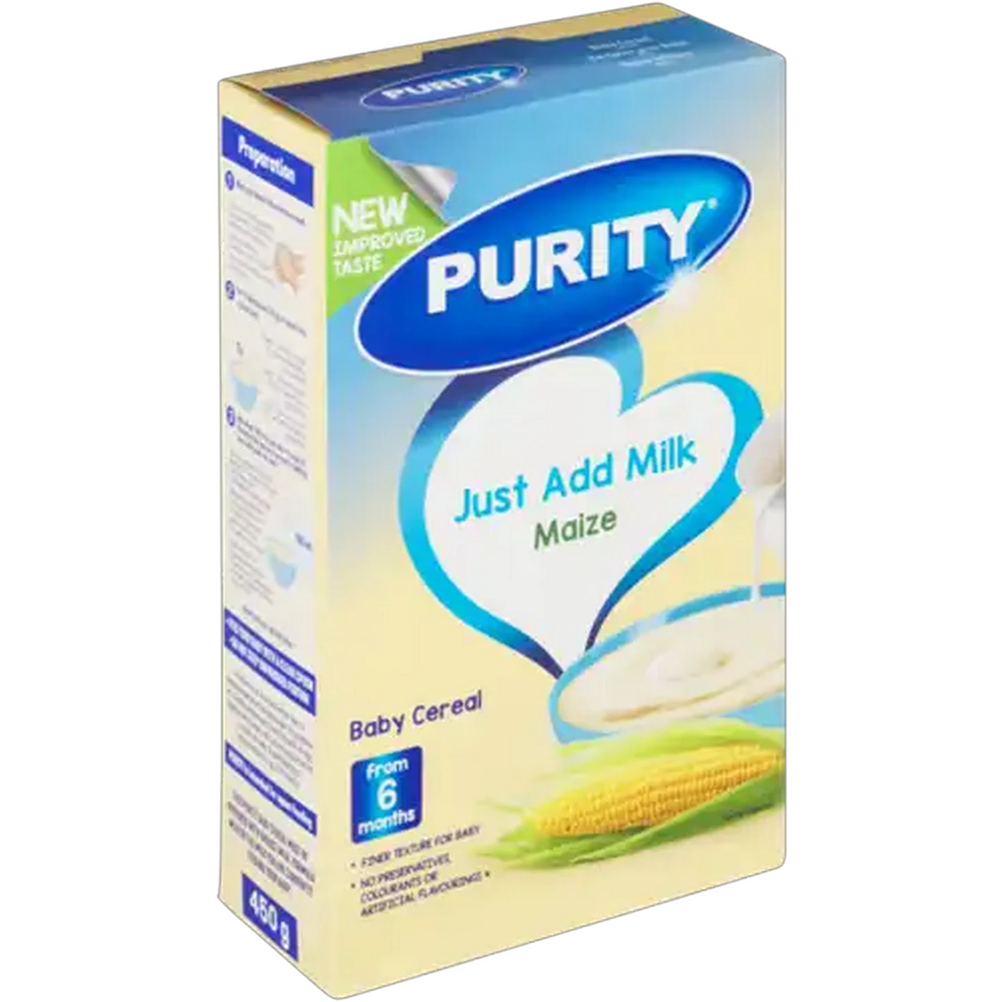 Image of PURITY From 6 Months Maize Baby Cereal 450g