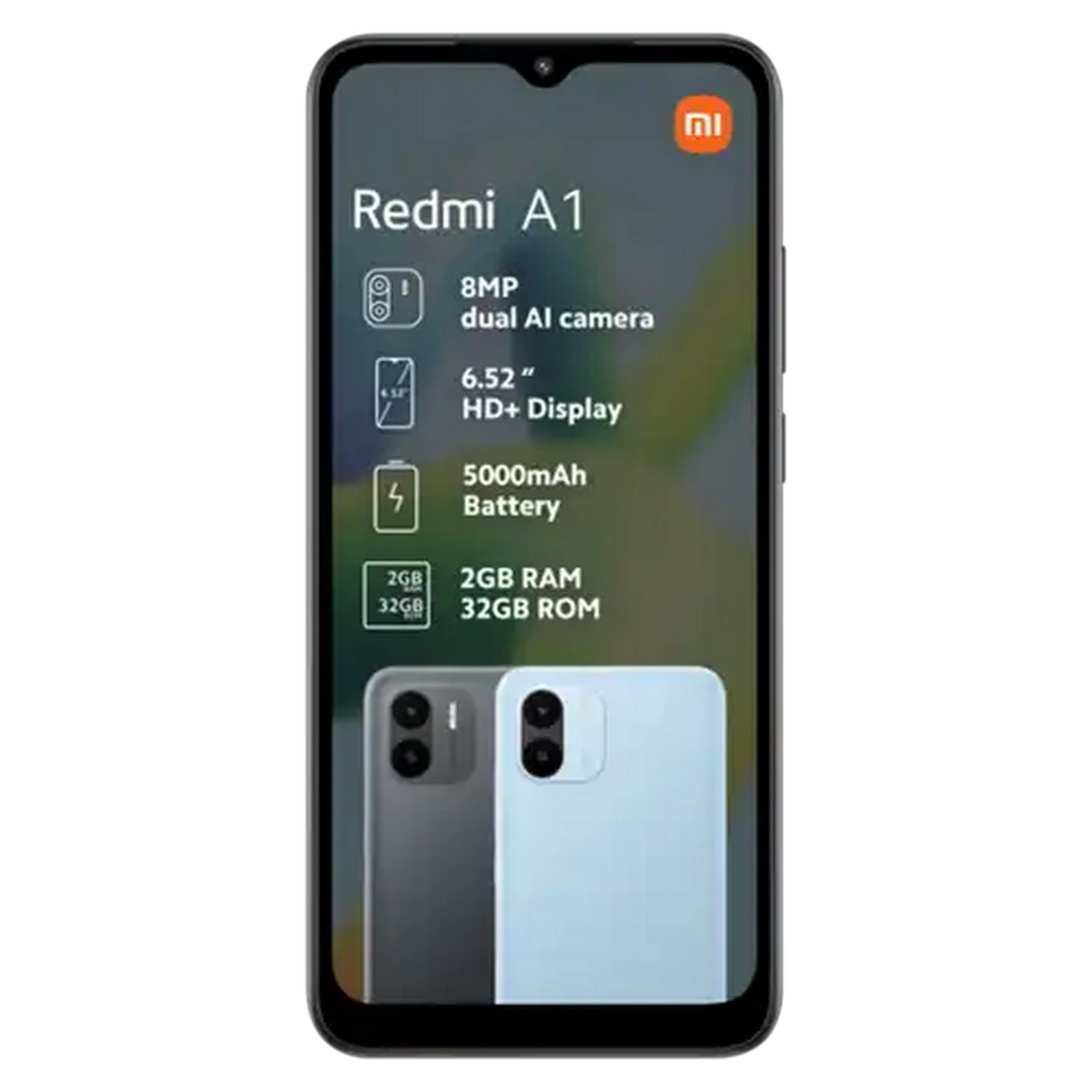 Image of Xiaomi Redmi A1 Black Dual SIM Smartphone Cellphone 32GB