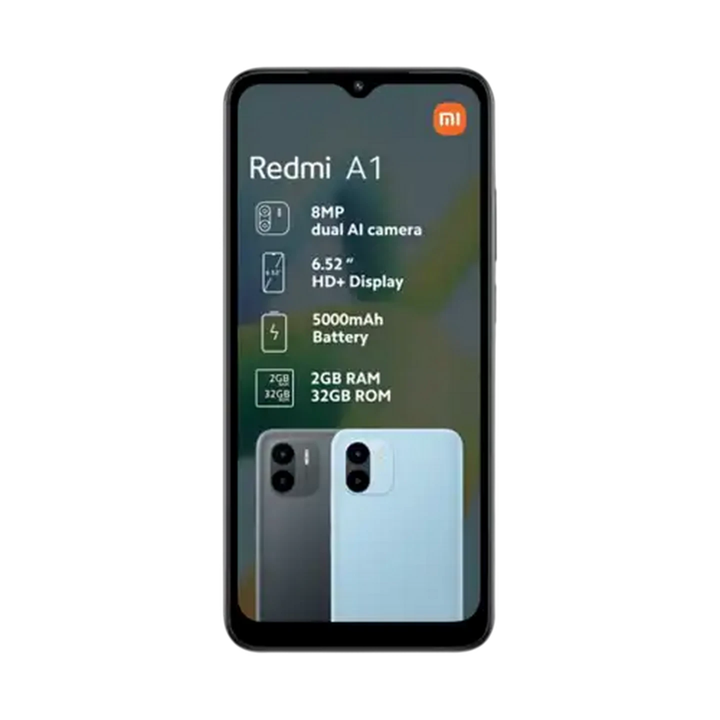 Image of Xiaomi Redmi A1 Black Dual SIM Smartphone Cellphone 32GB