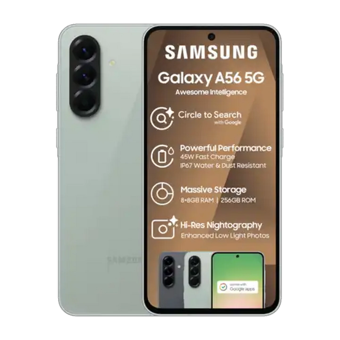 Image of Samsung Galaxy A56 Green 5G Smartphone 256GB