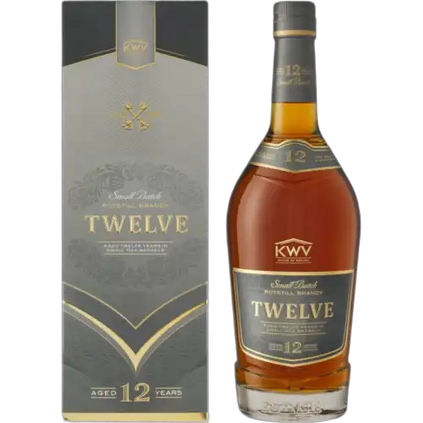 Image of KWV 12 Year Old Small Batch Potstill Brandy Bottle 750ml