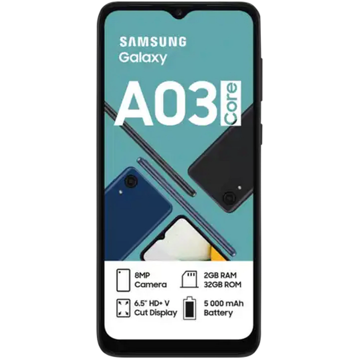 Image of Samsung Galaxy Blue A3 Core Dual-Sim Smartphone Cellphone
