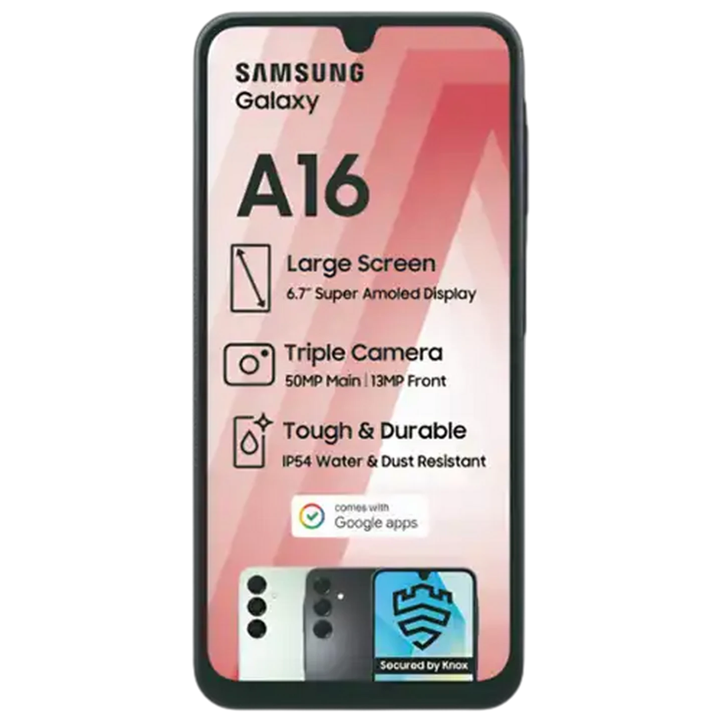 Image of Samsung Galaxy A16 Black Smartphone