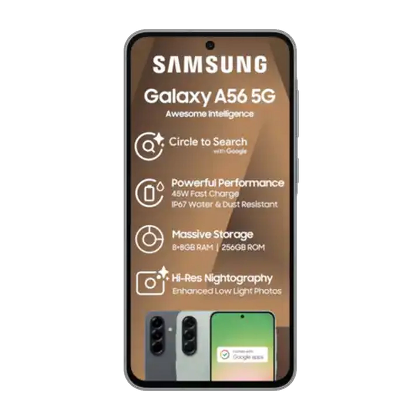 Image of Samsung Galaxy A56 5G Black Smartphone 256GB