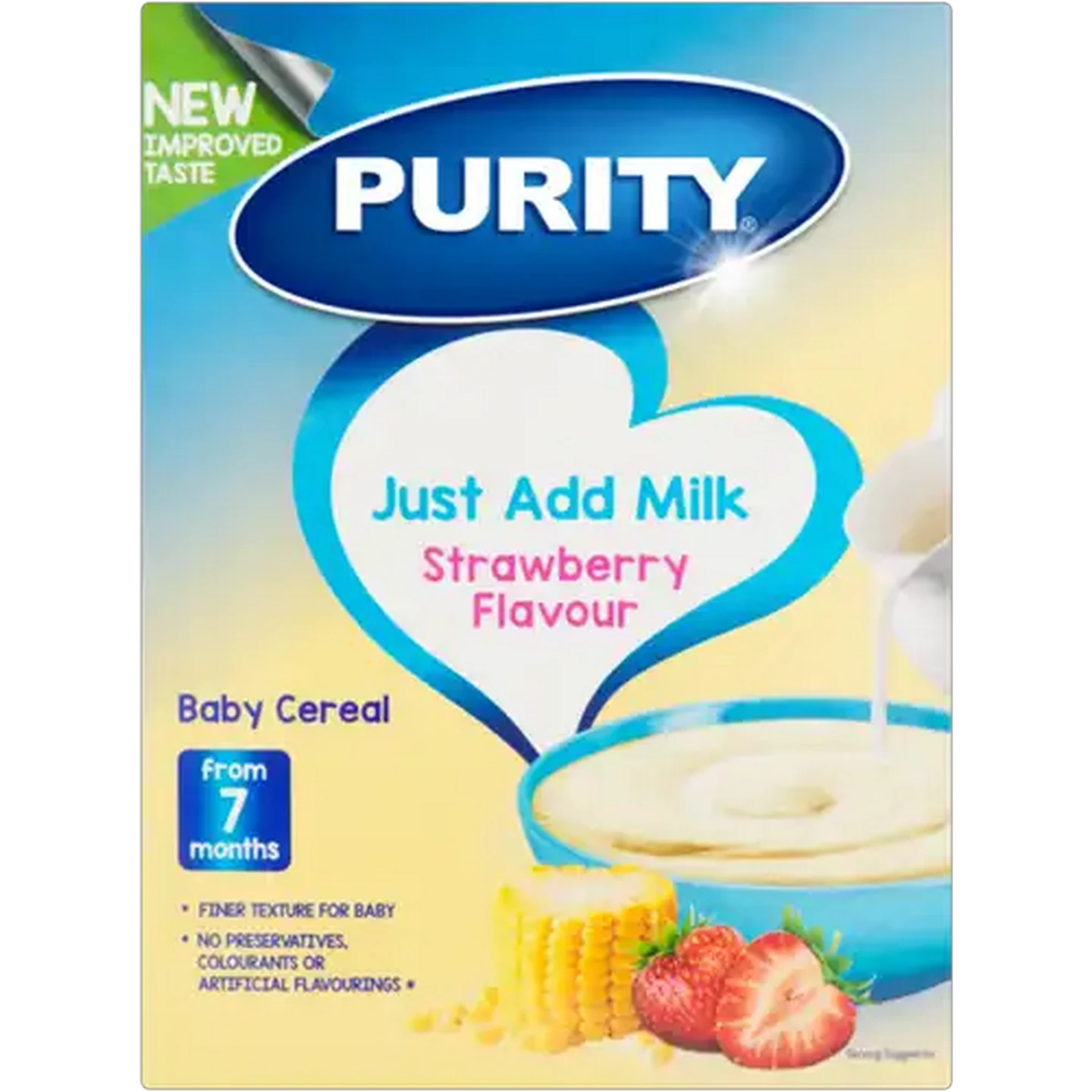 Image of PURITY From 7 Months Strawberry Flavour Baby Cereal 200g