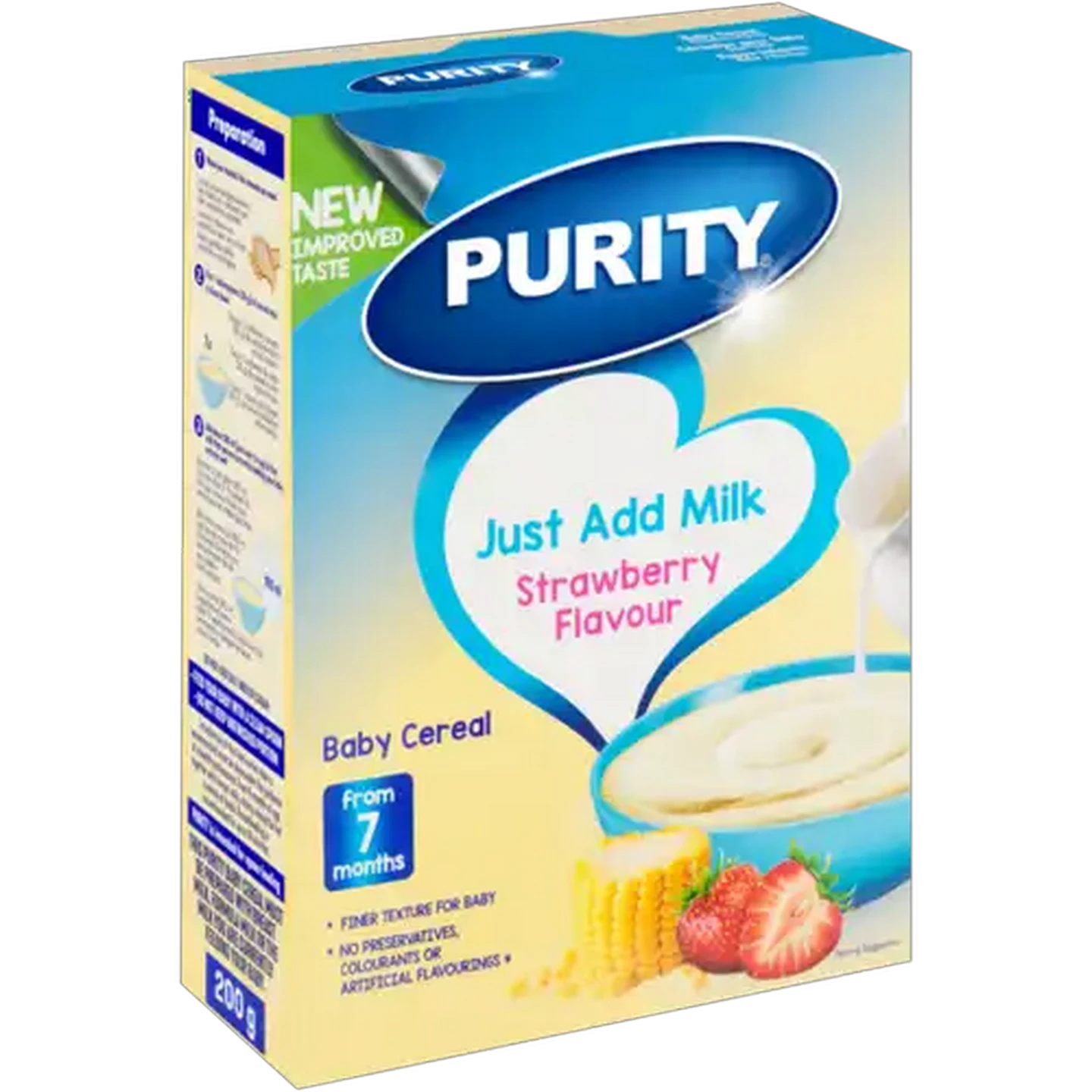 Image of PURITY From 7 Months Strawberry Flavour Baby Cereal 200g