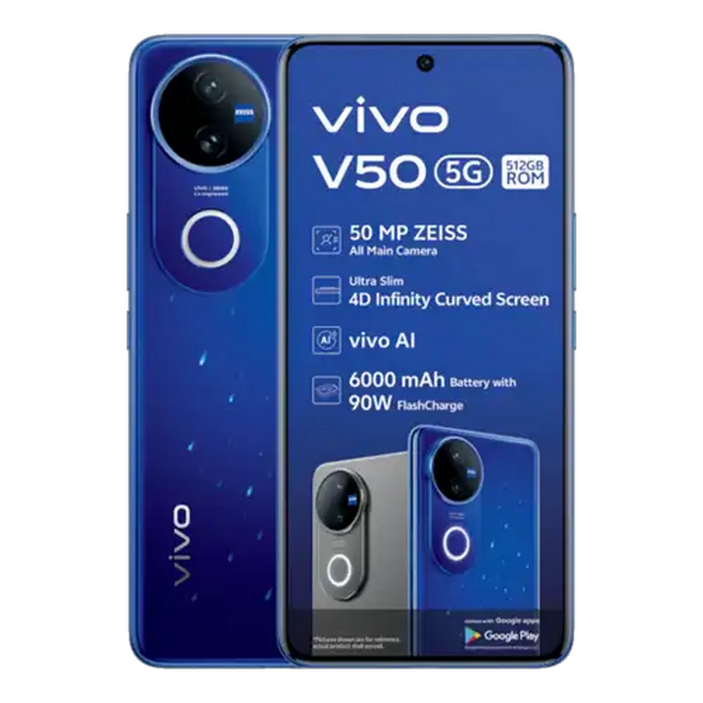 Image of Vivo V50 Blue 5G Smartphone 512GB