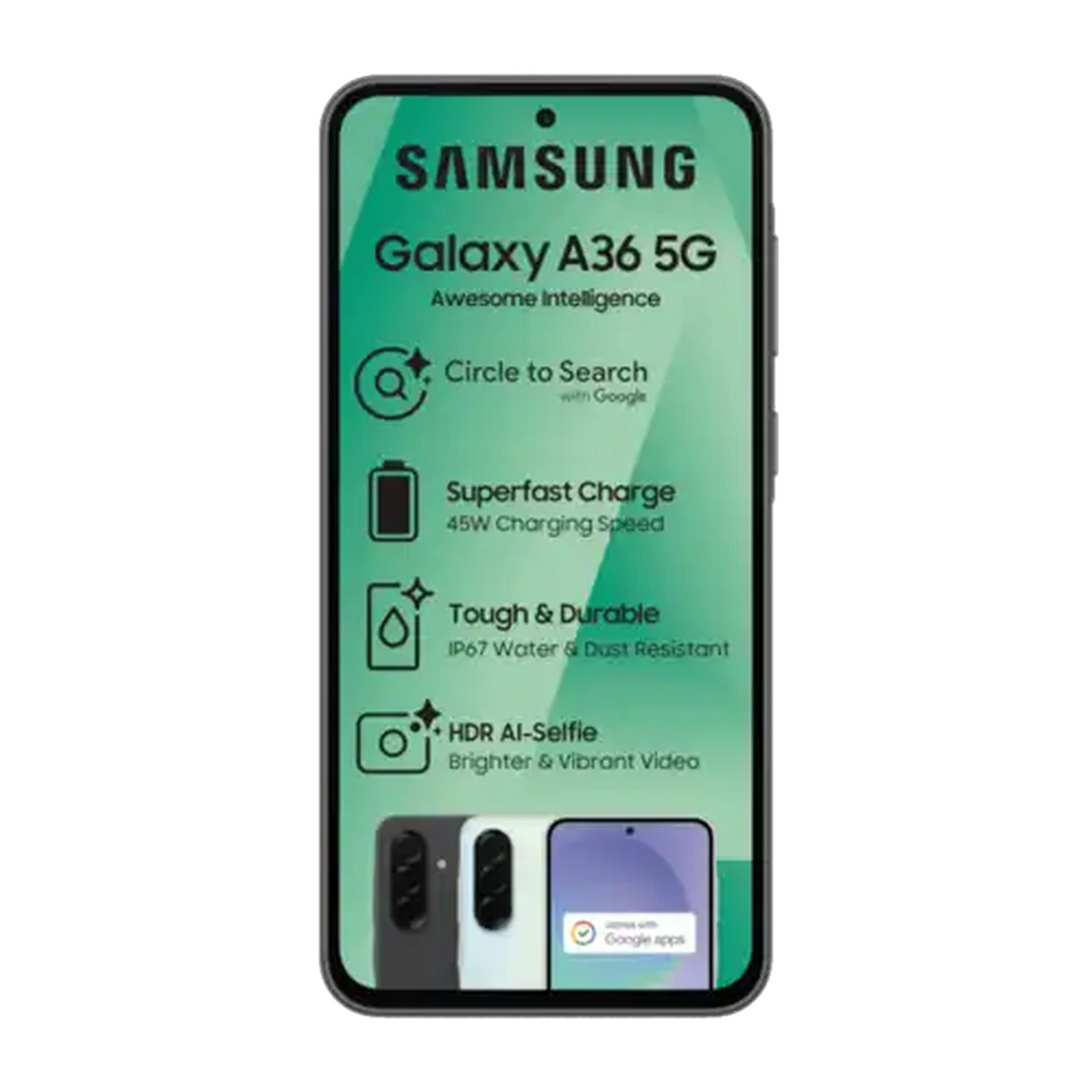 Image of Samsung Galaxy A36 Black Smartphone 128GB