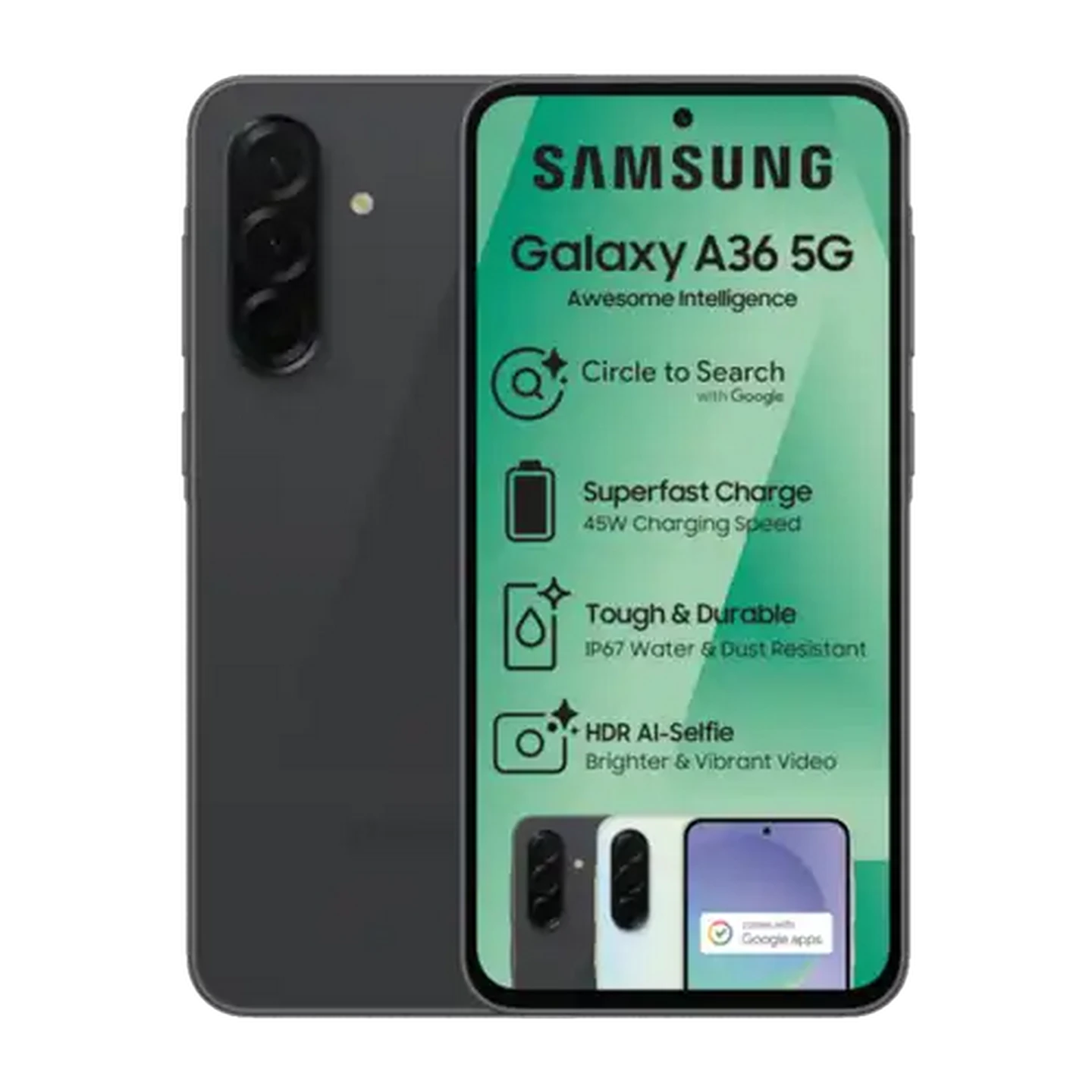 Image of Samsung Galaxy A36 Black Smartphone 128GB