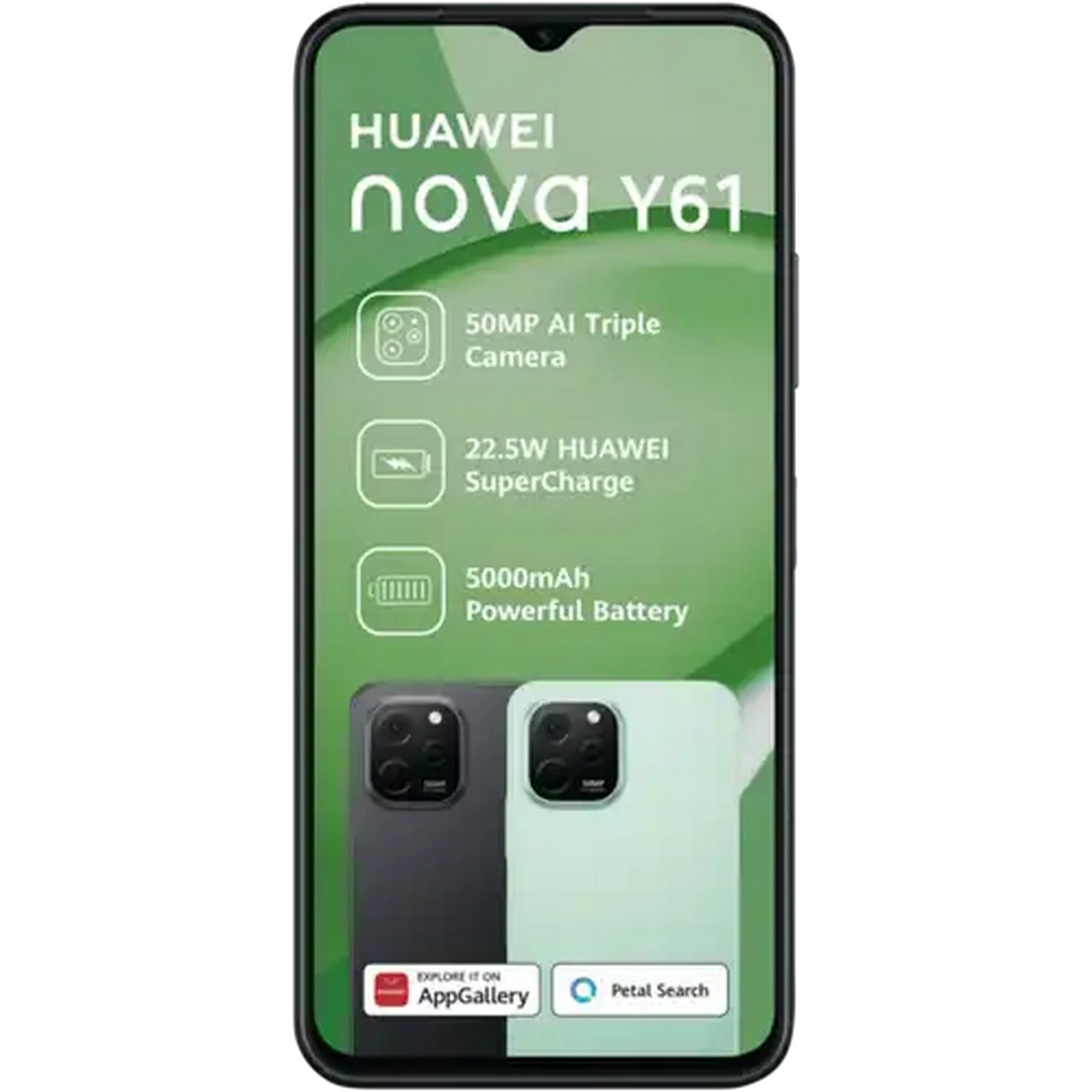 Image of Huawei Nova Y61 Midnight Black Dual Sim Smartphone Cellphone 64GB