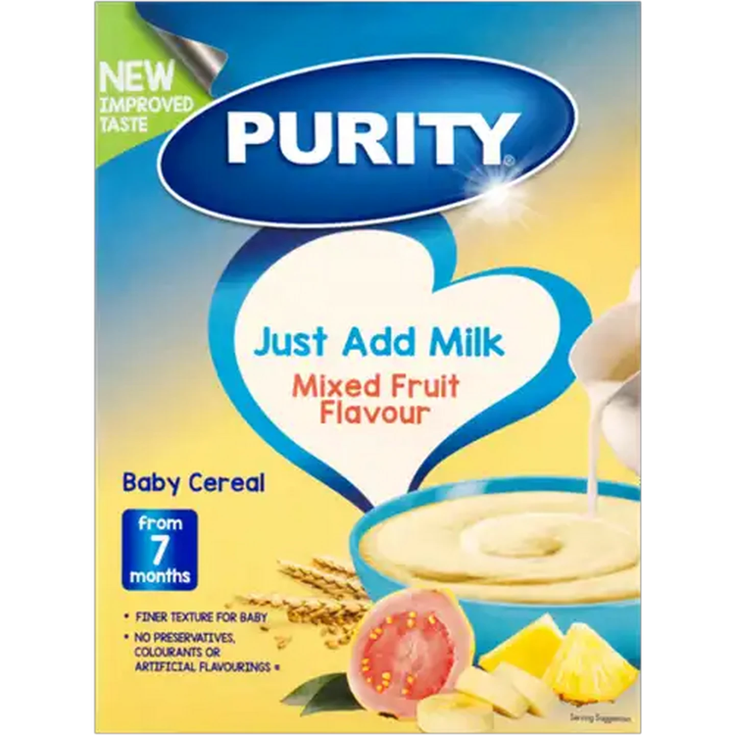Image of PURITY From 7 Months Mixed Fruit Flavour Baby Cereal 200g