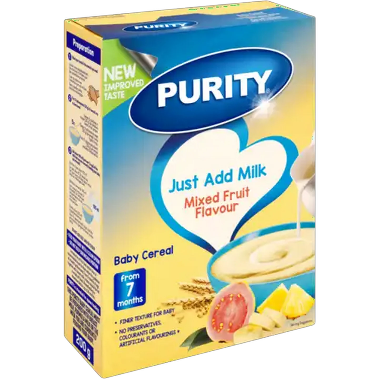 Image of PURITY From 7 Months Mixed Fruit Flavour Baby Cereal 200g
