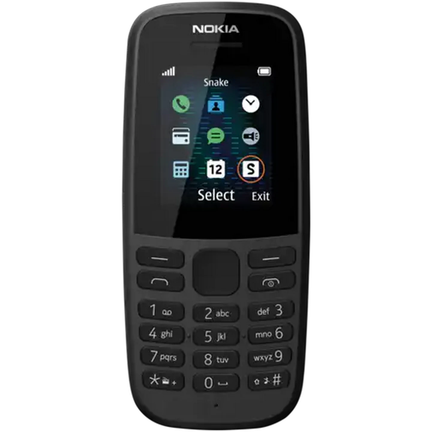 Image of Nokia 105 Black Dual SIM Mobile Cellphone 4MB