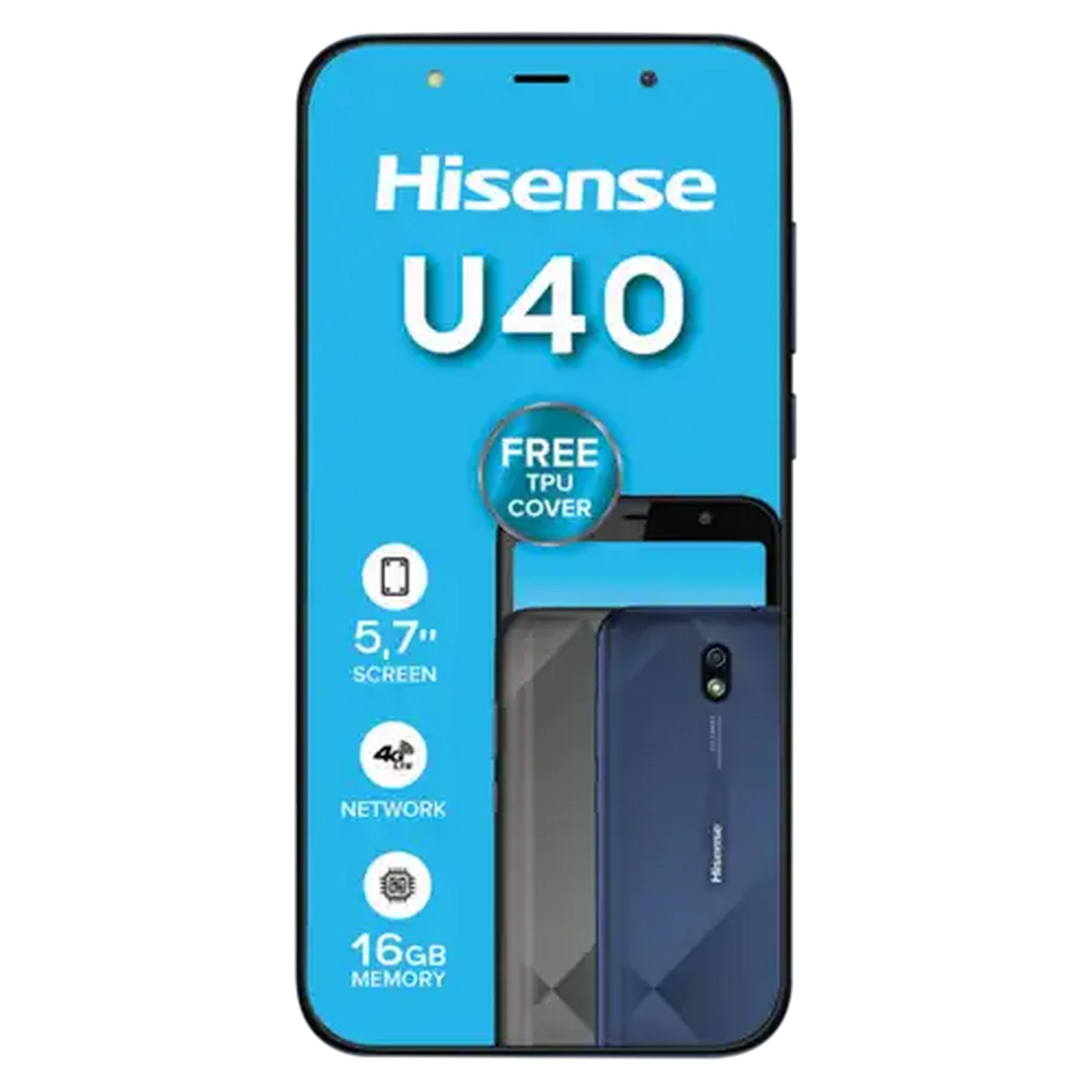 Image of Hisense U40 Navy Blue Cellphone
