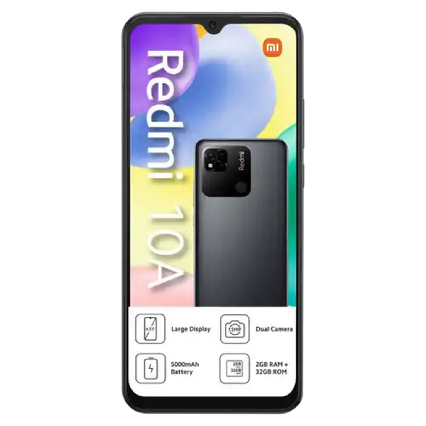 Image of Xiaomi Redmi Grey 10A Dual SIM Smartphone Cellphone 32G