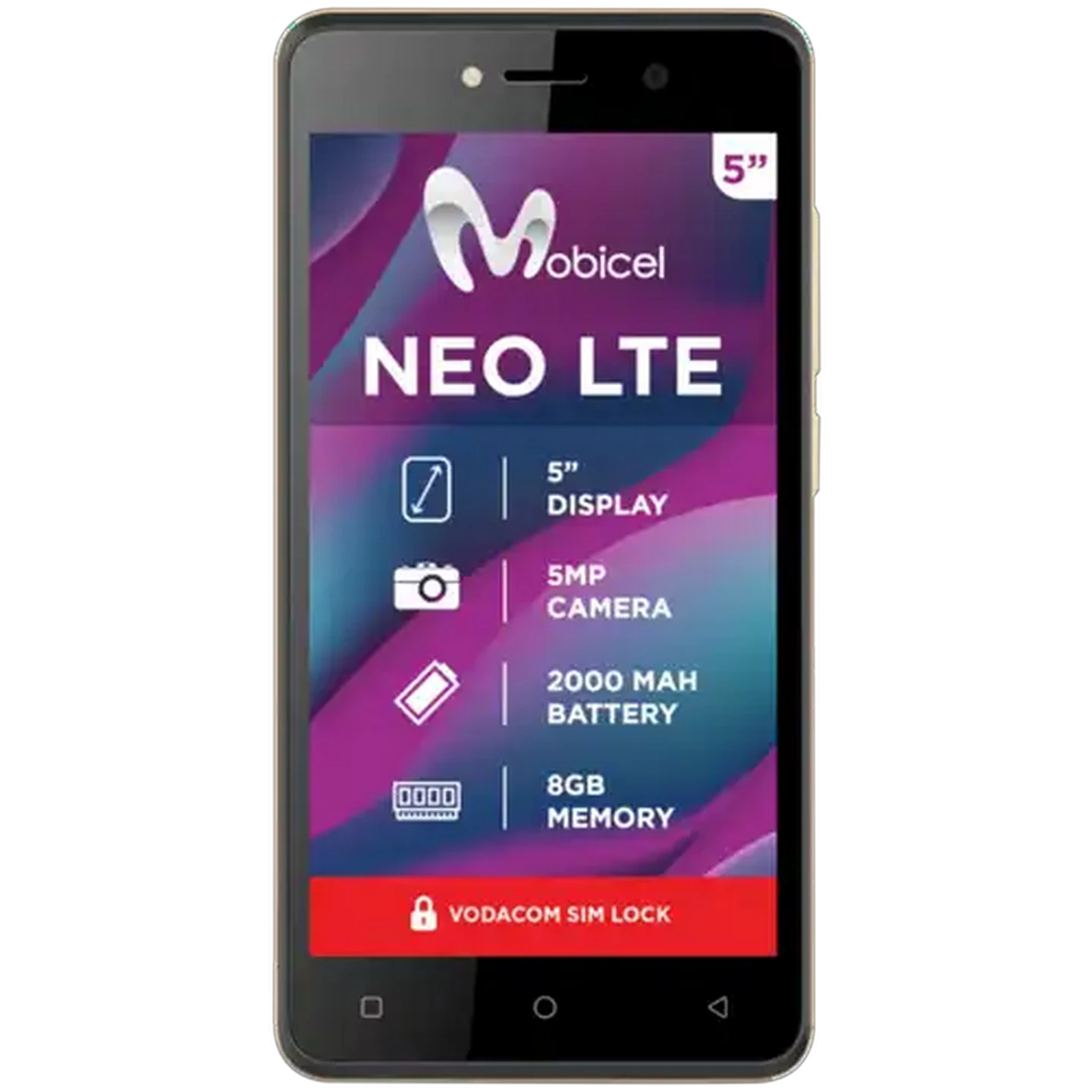 Image of Mobicel Neo LTE Gold Smartphone Cellphone 16GB