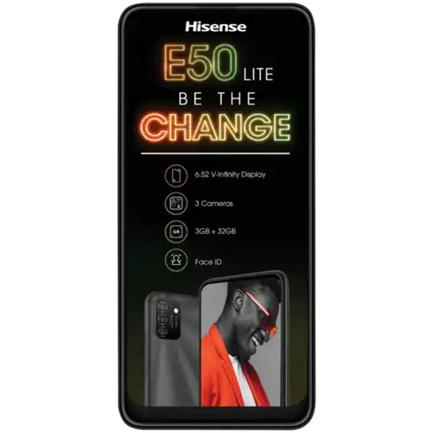 Image of Hisense Charcoal E50 Lite Mobile Cellphone