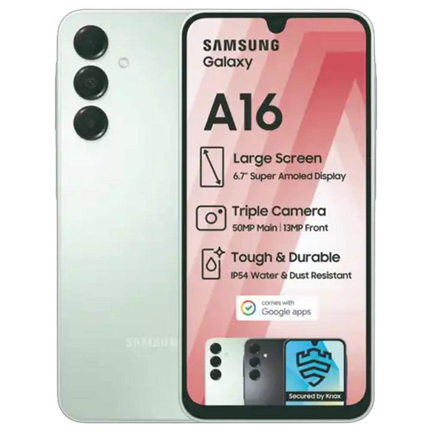 Image of Samsung Galaxy A16 Light Green Smartphone