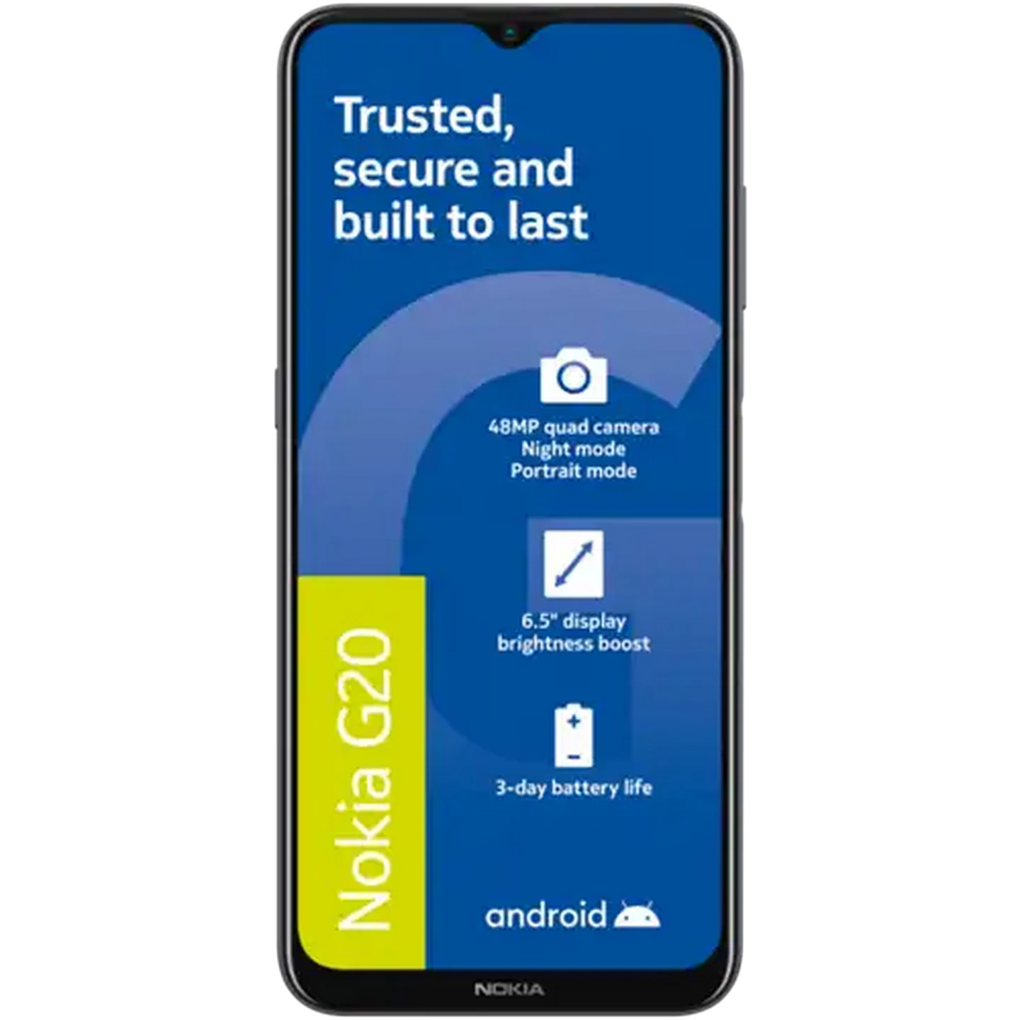 Image of Nokia Blue G20 Dual Sim Smart Phone Cellphone 64GB