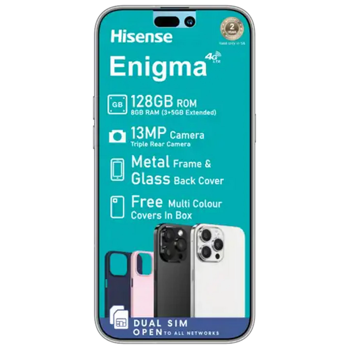 Image of Hisense Enigma White Mobile Handset