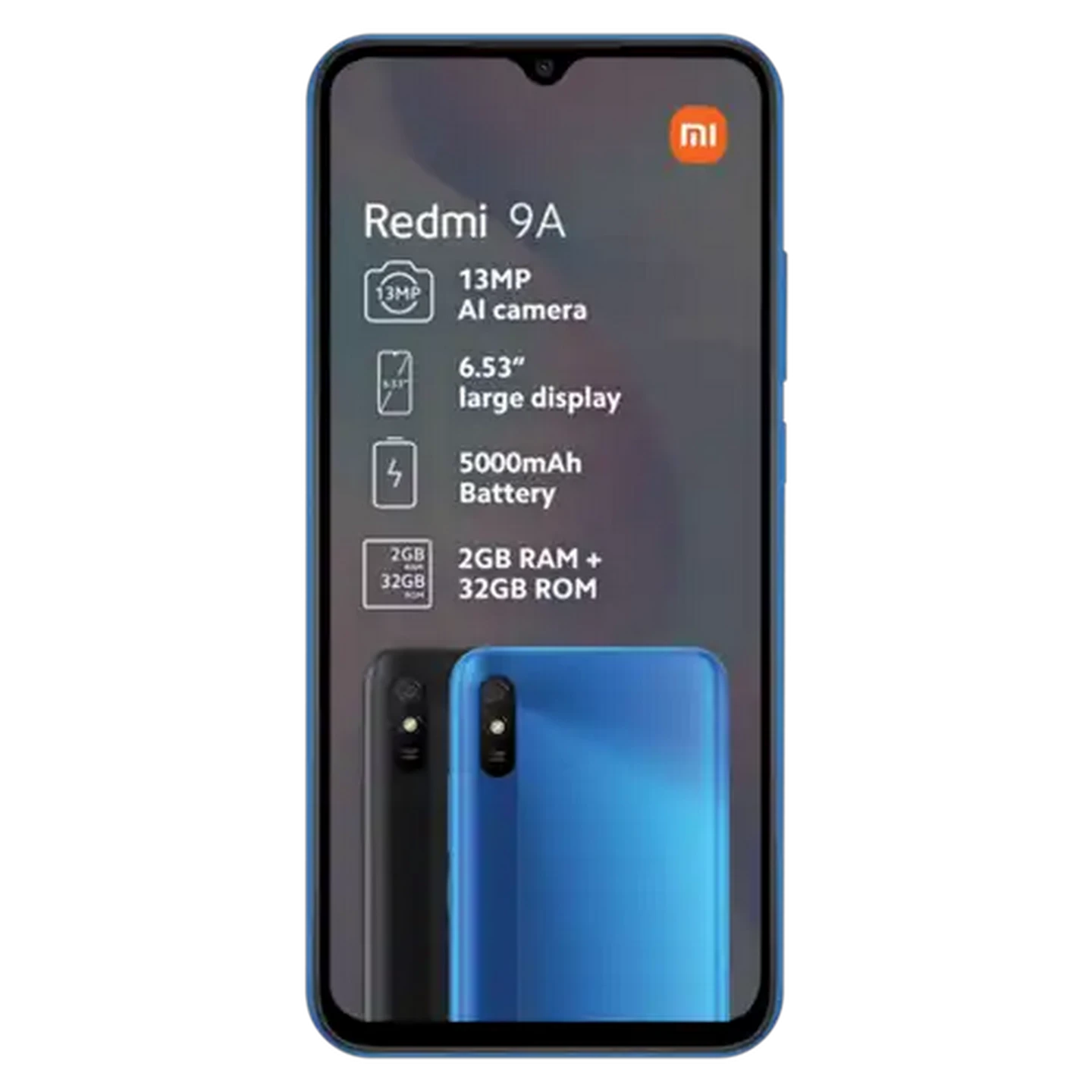 Image of Xiaomi Redmi 9A Blue Dual SIM Smartphone Cellphone 32GB