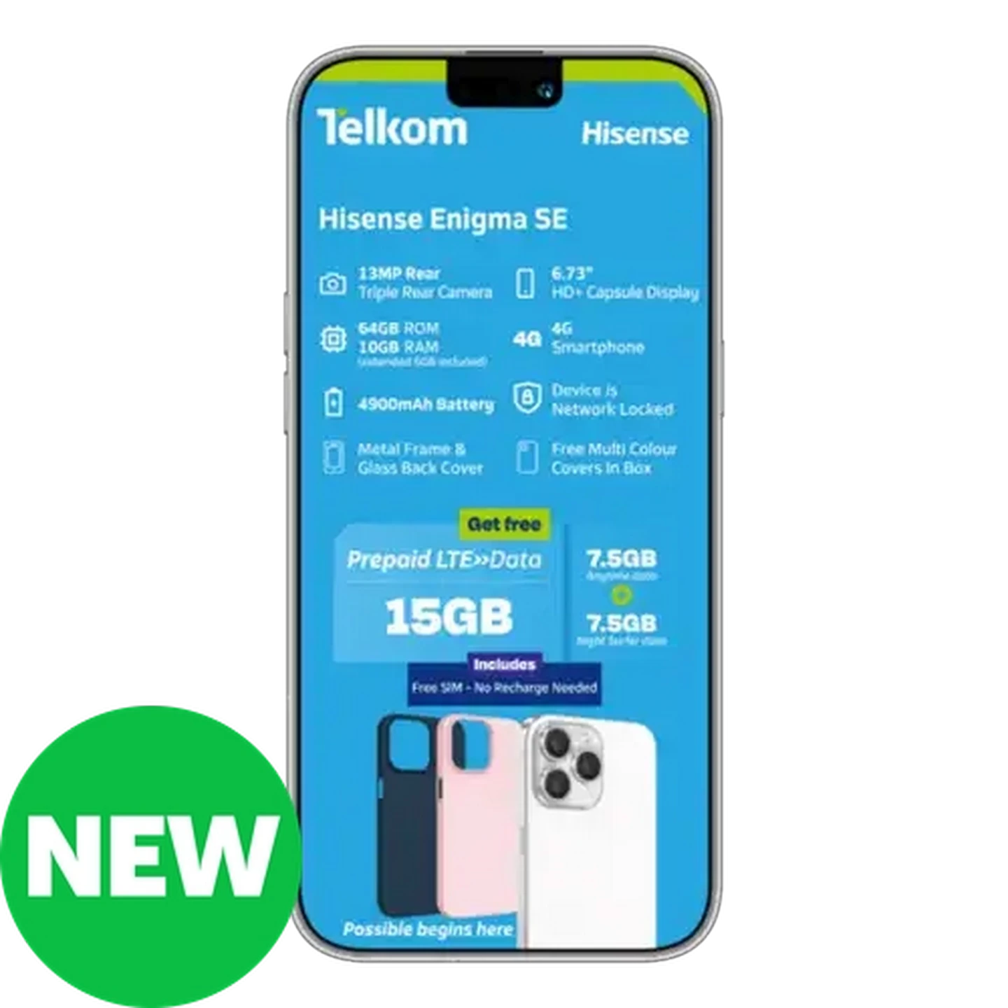 Image of Hisense Enigma SE White Smartphone