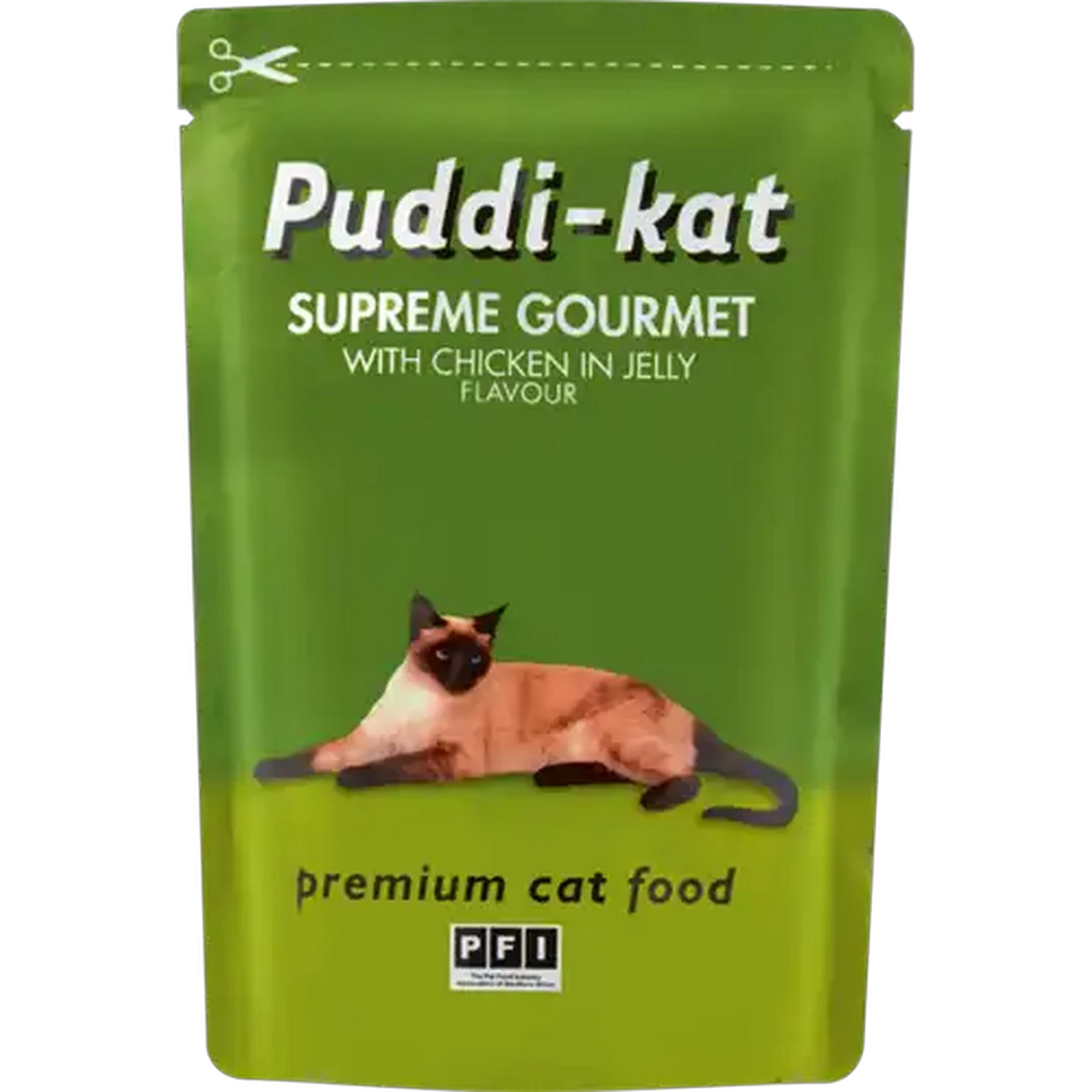 Image of Puddi-kat Chicken Flavoured Cat Food Sachet 85g