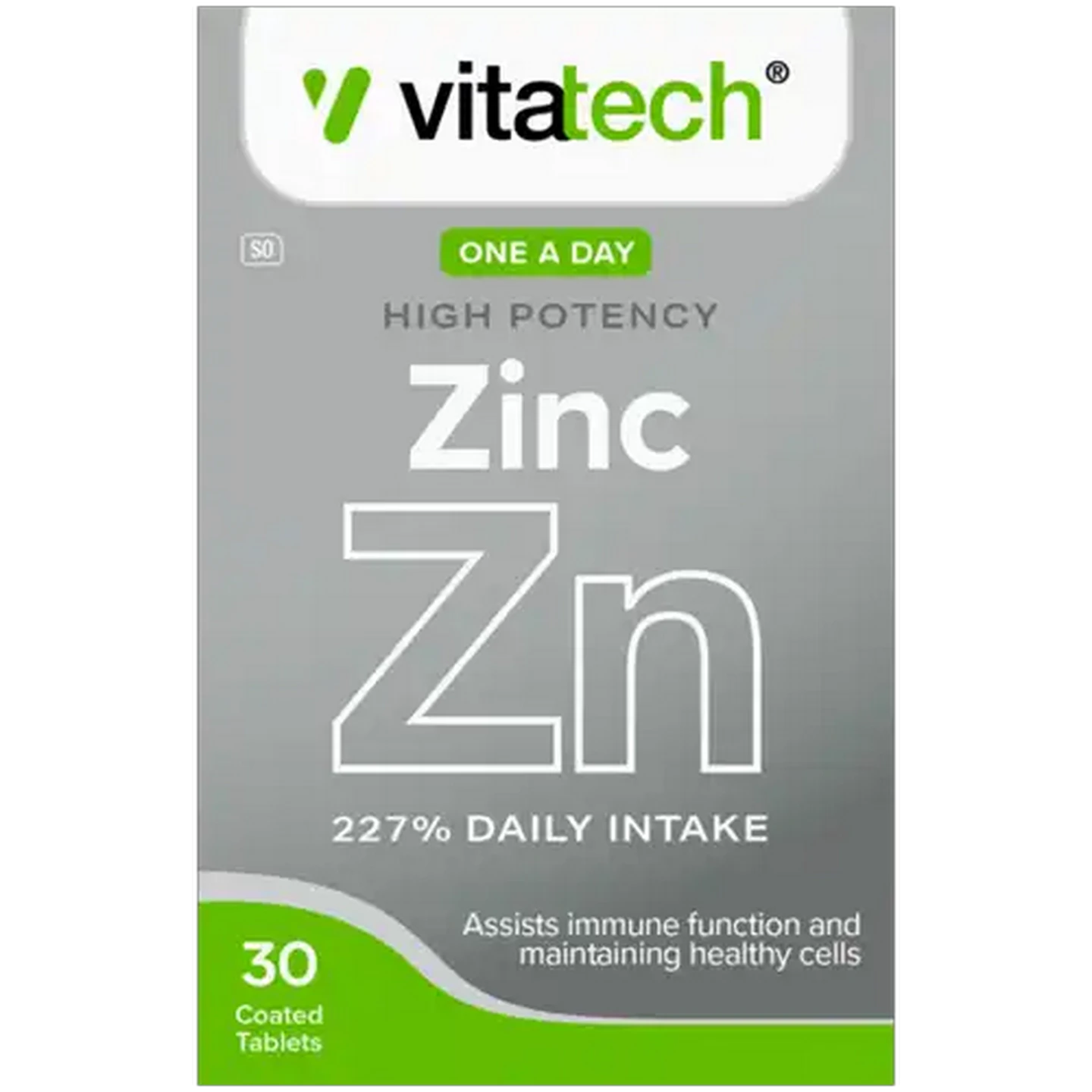 Image of Vitatech Zinc Coated Tablets 30 Pack