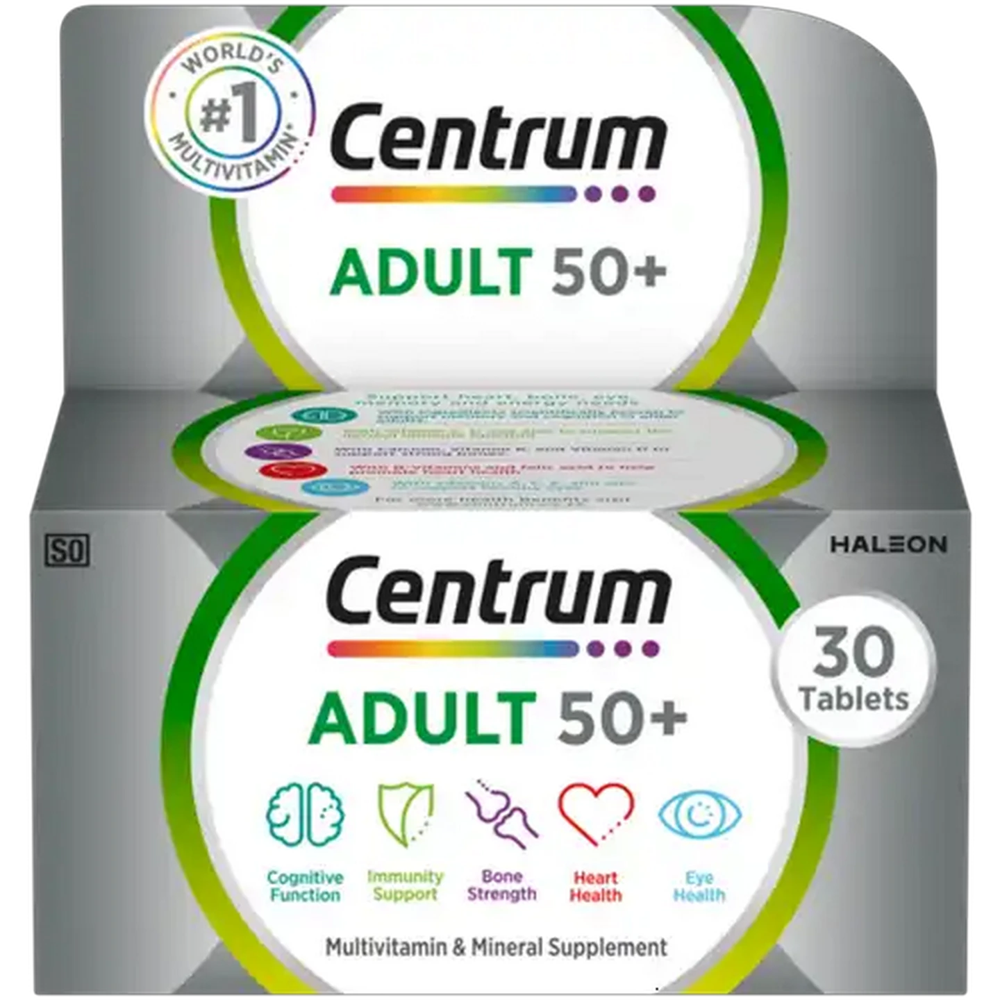 Image of Centrum Adult 50+ Multivitamin & Mineral Supplement Tablets 30 Pack