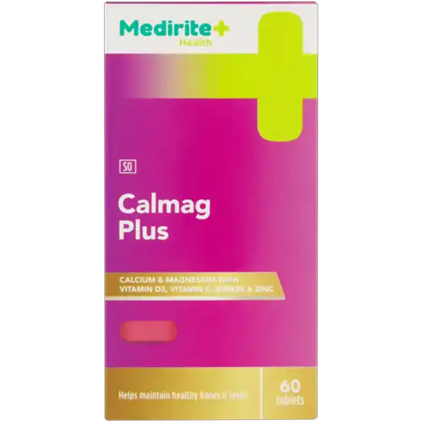 Image of MediRite Health Calmag Plus Tablets 60 Pack