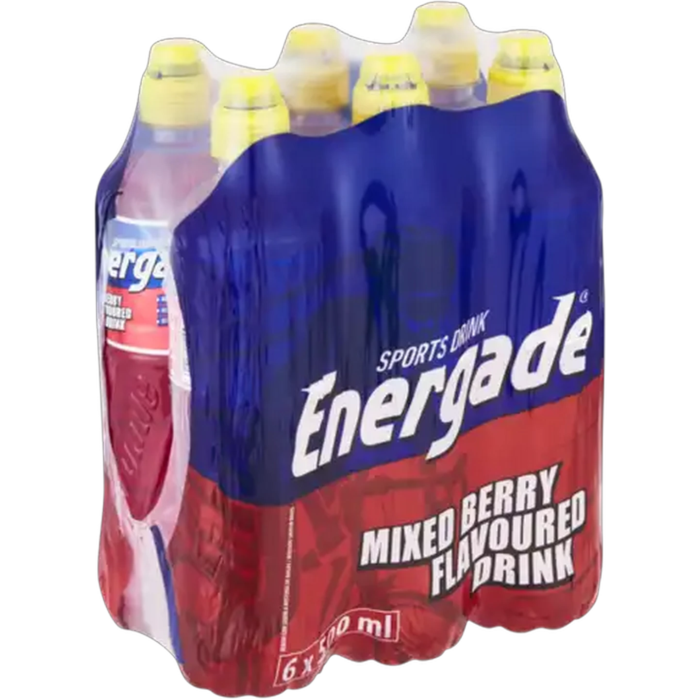 Image of Energade Mixed Berry Flavoured Sports Drink 6 x 500ml