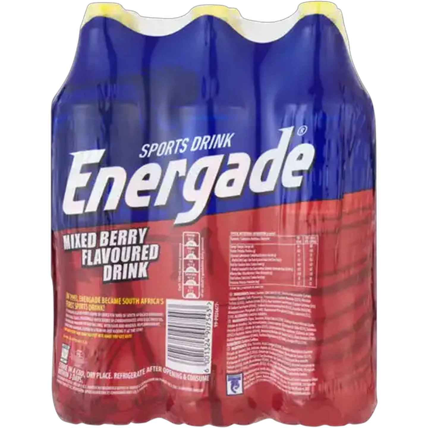 Image of Energade Mixed Berry Flavoured Sports Drink 6 x 500ml