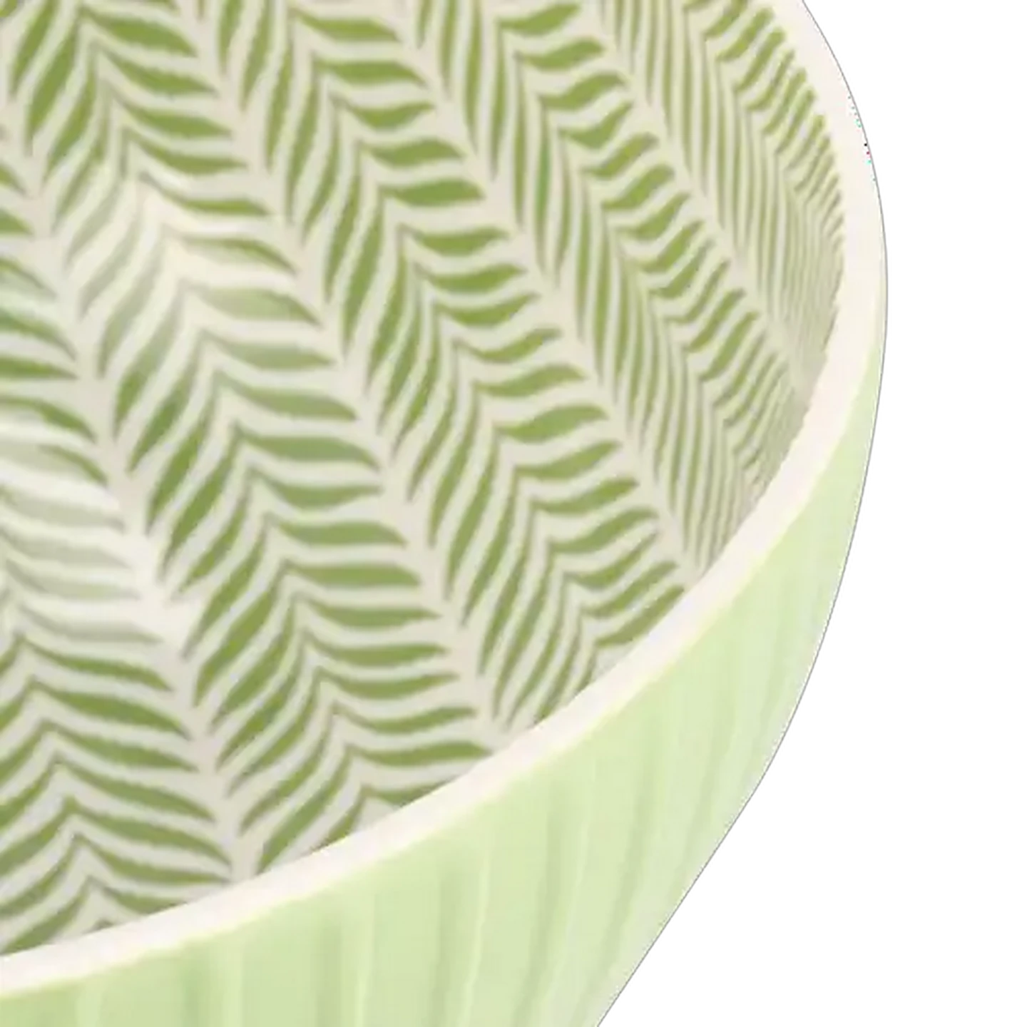 Image of Pad Print Stoneware Salad Bowl 20.3cm (Design May Vary)