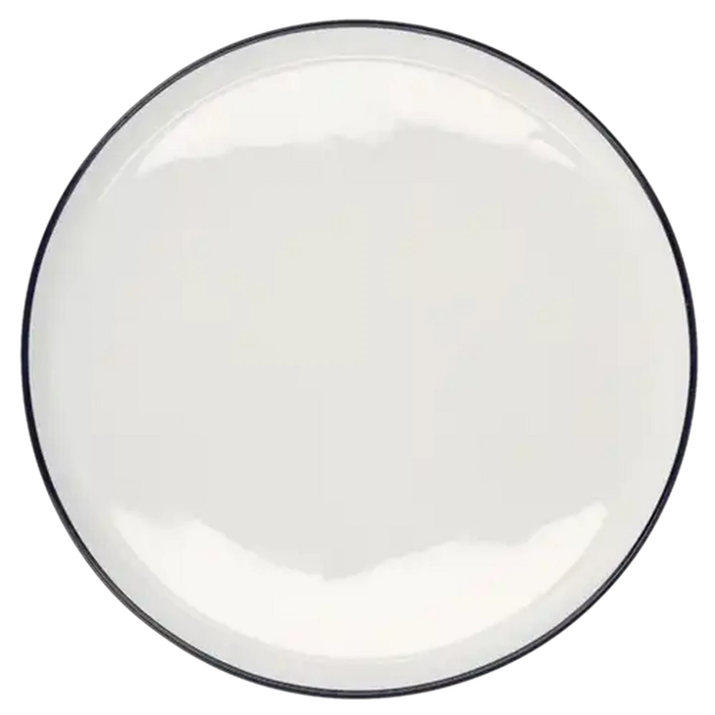 Image of Blue Rim Porcelain Dinner Plate 25.5cm 4-Pack