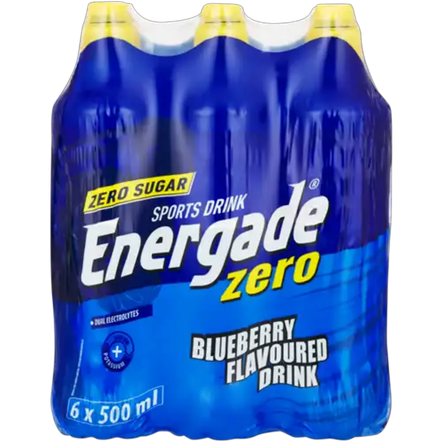 Image of Energade Zero Blueberry Flavoured Sports Drink 6 x 500ml