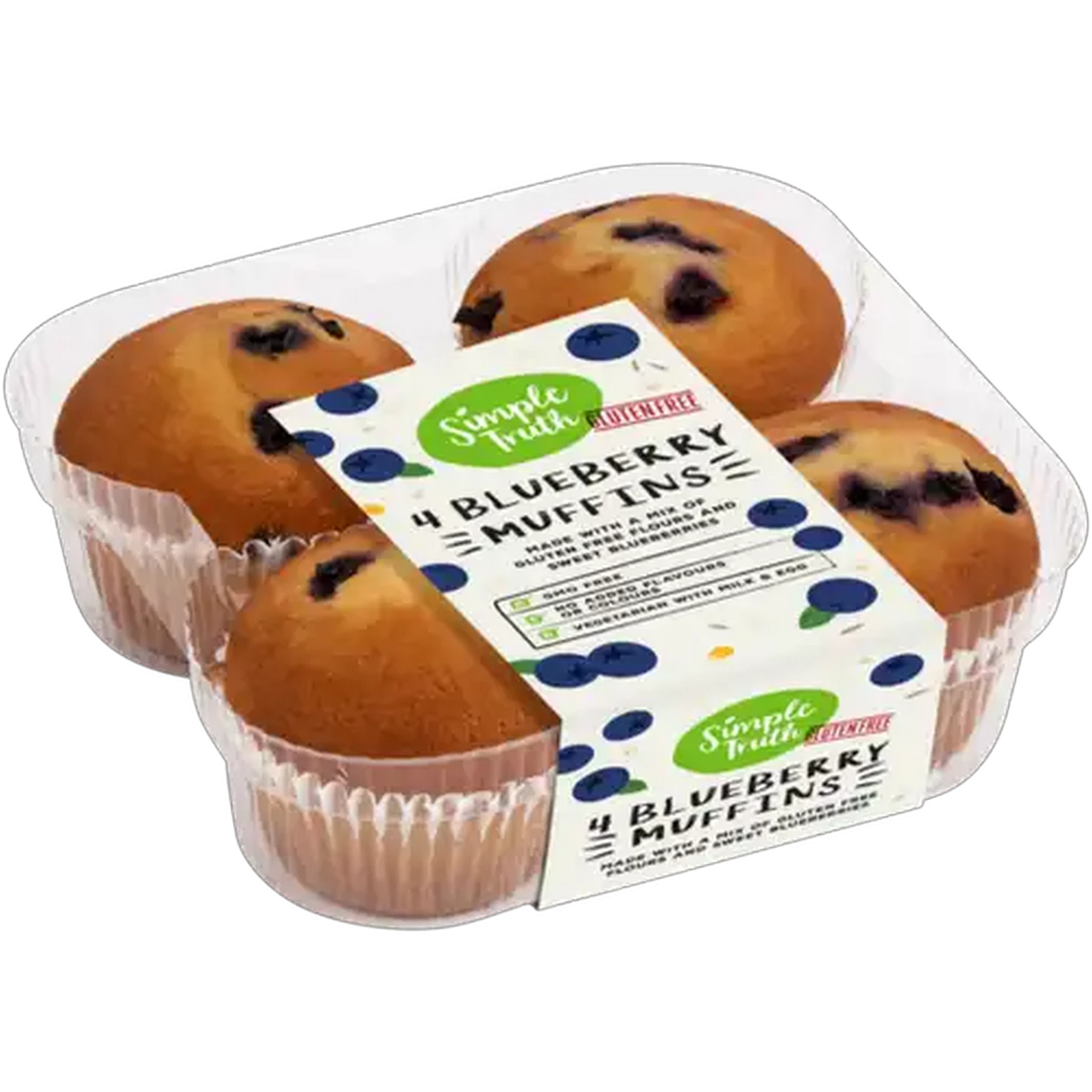 Image of Simple Truth Gluten Free Blueberry Muffins 4-Pack