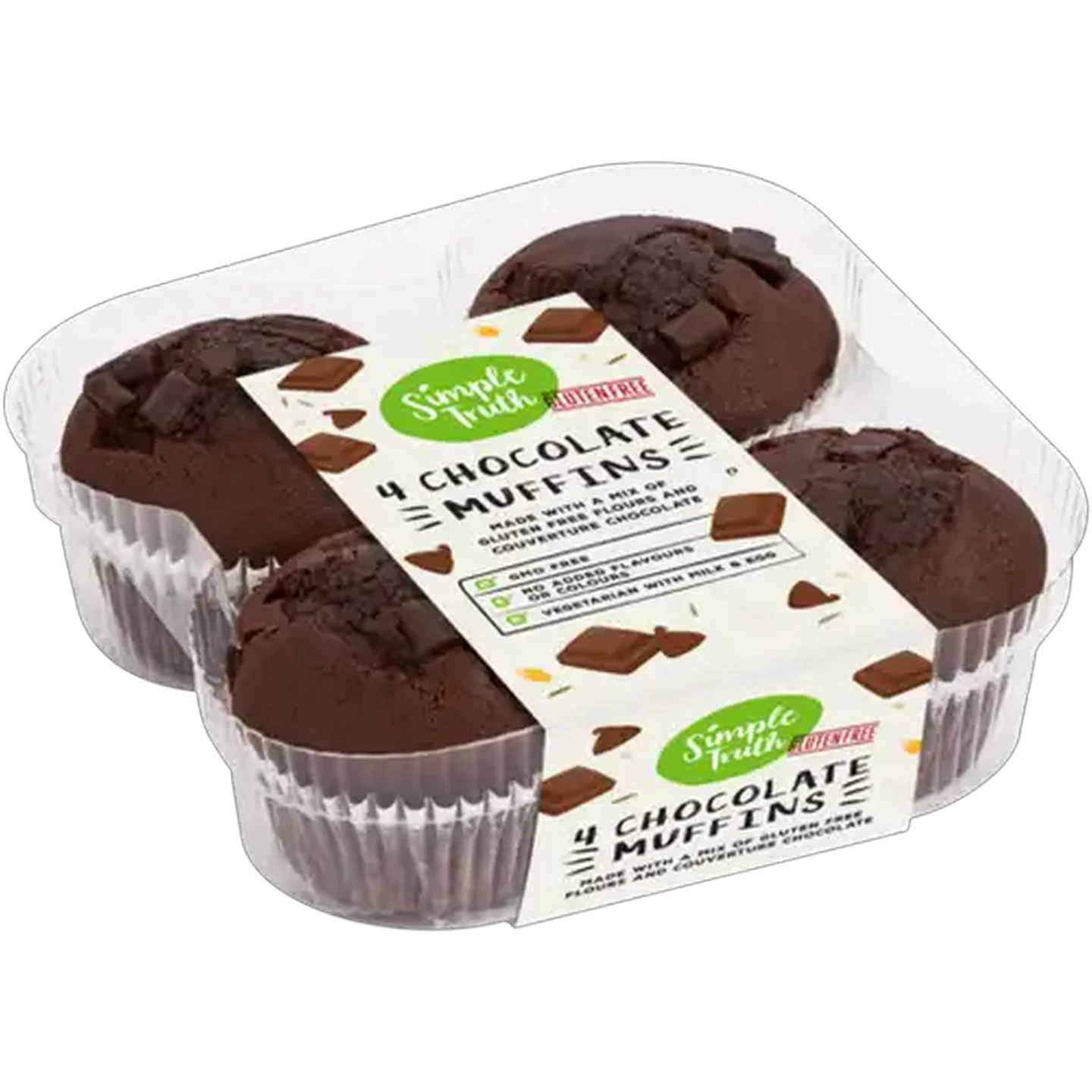 Image of Simple Truth Gluten Free Chocolate Muffins 4-Pack