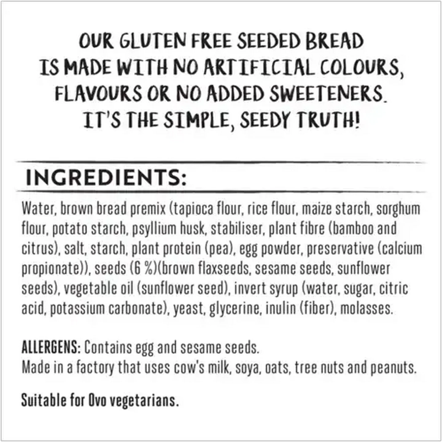 Image of Simple Truth Gluten Free Seeded Bread 320g