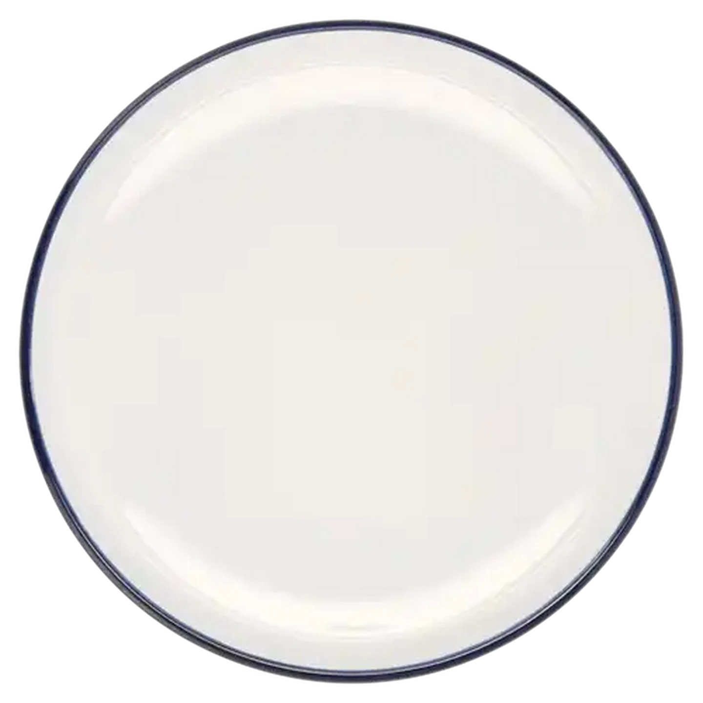 Image of Blue Rim Porcelain Side Plate 19cm 4-Pack