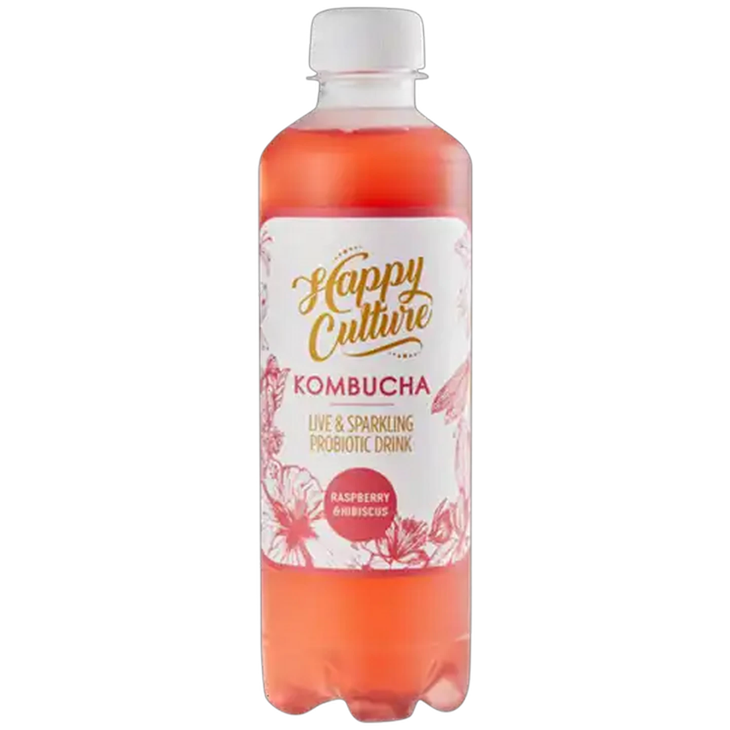 Image of Happy Culture Kombucha Raspberry & Hibiscus Flavoured 340ml